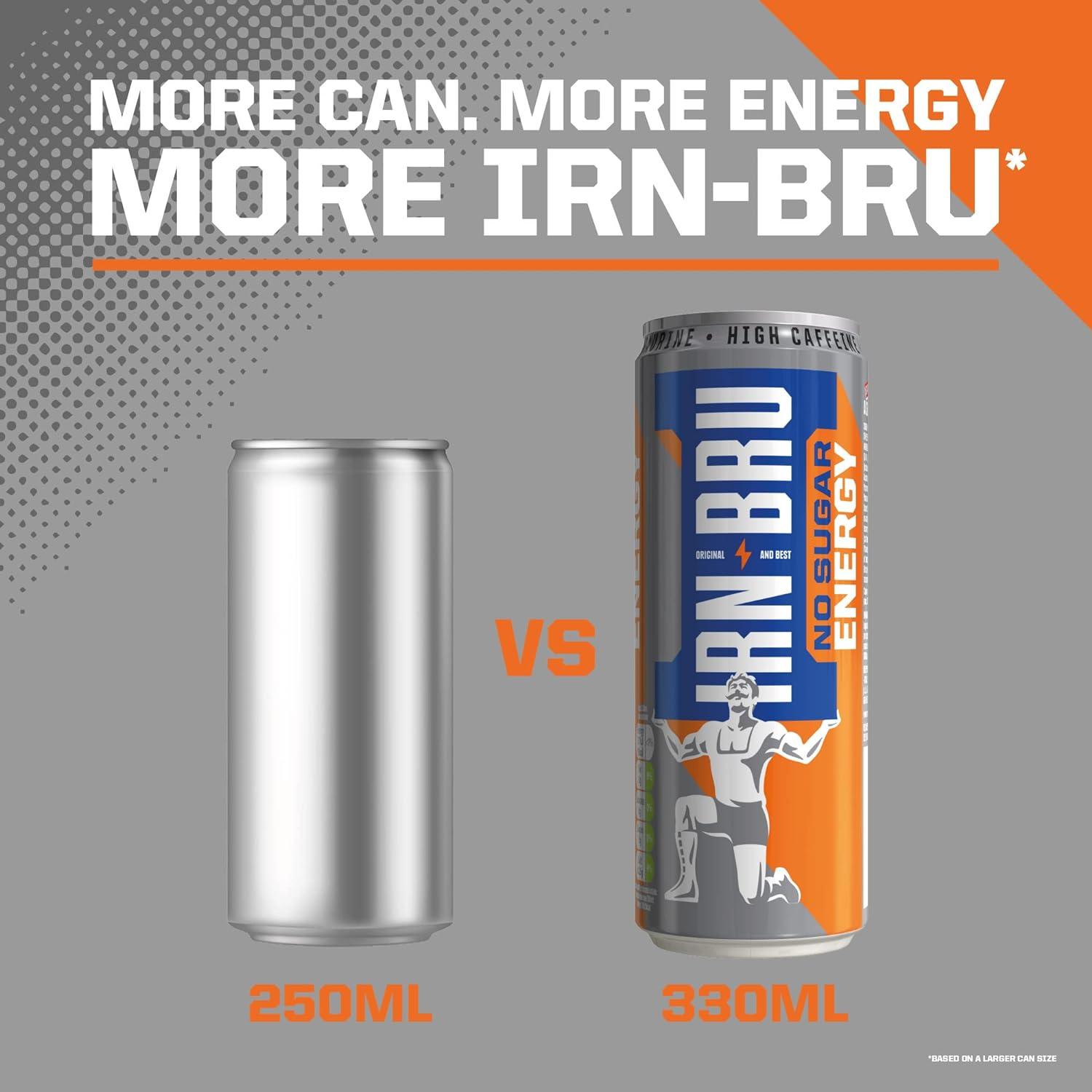 IRNBRU No Sugar Energy Drink The Iconic Taste of IRNBRU with Taurine