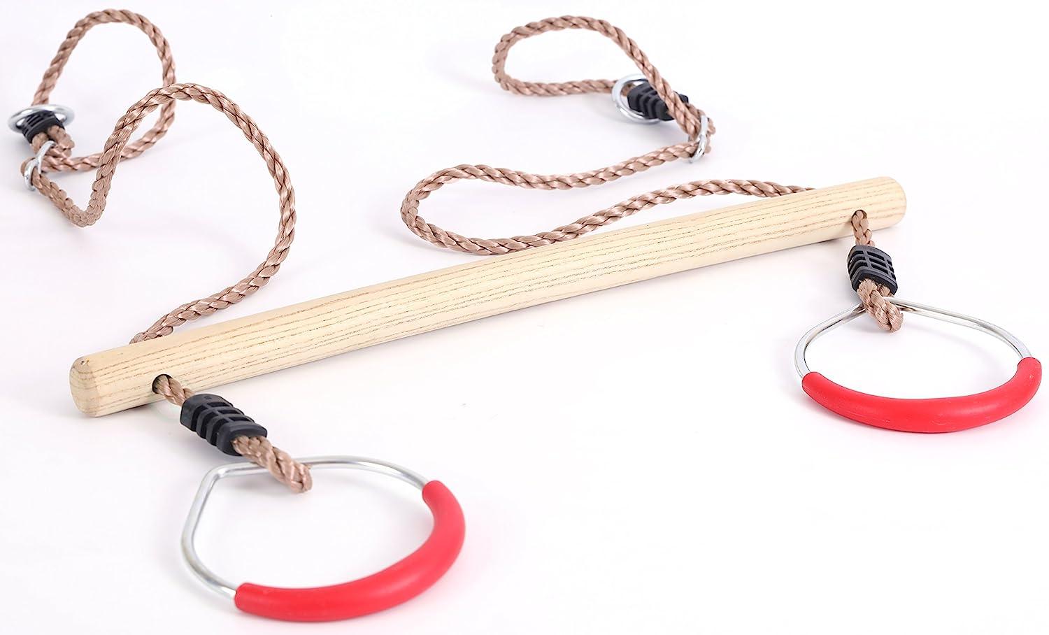 【チビッ子さま　専用】ROPE PLAYBERG Kids Trapeze Swing Bar with Rings - Hanging Ropes