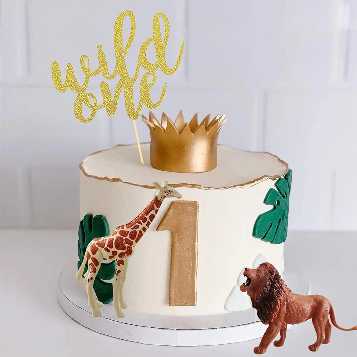 Safari Birthday Party Cake Topper, Jungle Animal Baby Shower, Cake Smash  Topper, Wild One Birthday -  France