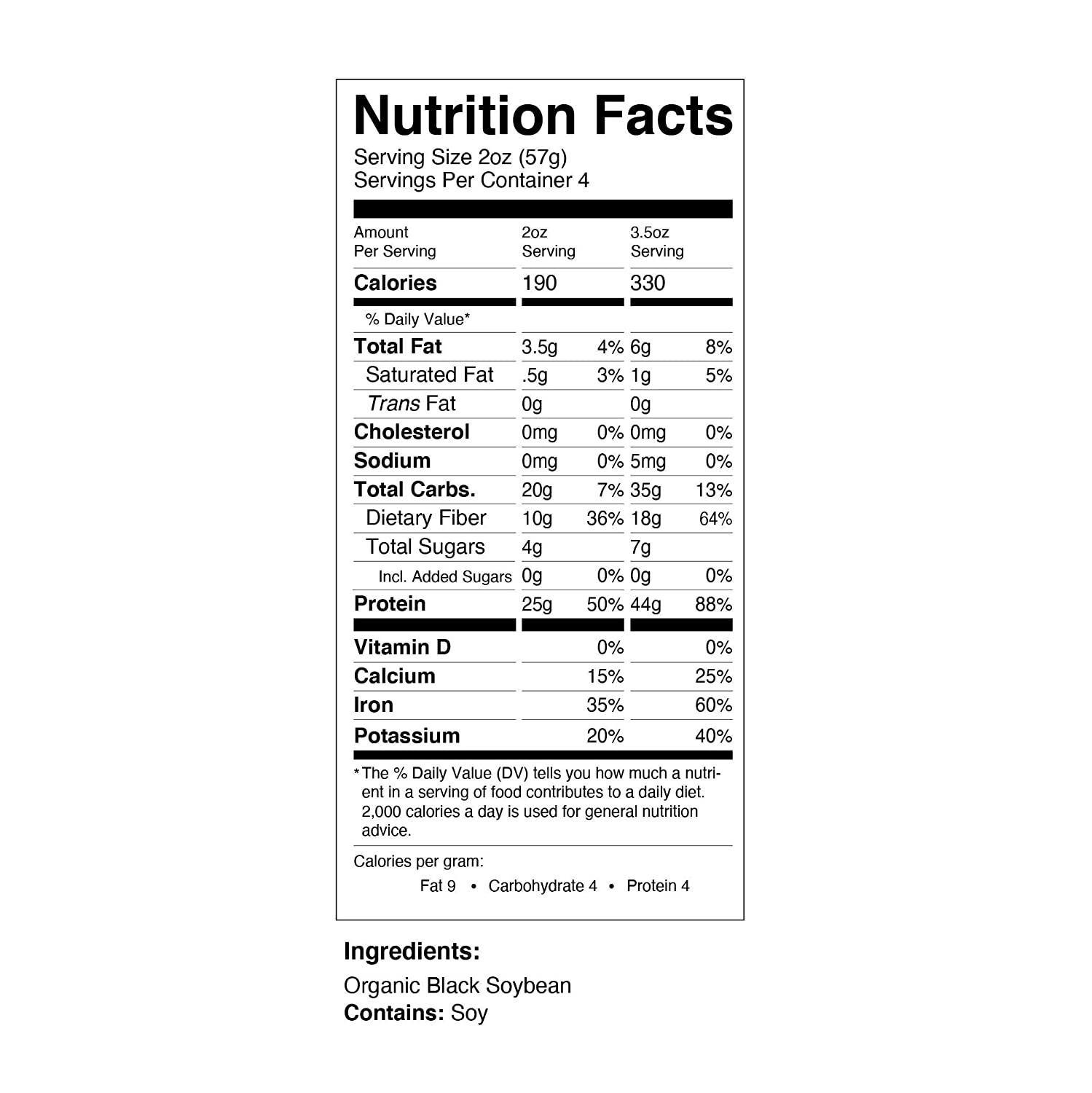 The Only Bean Organic Black Bean Spaghetti Pasta High Protein Keto