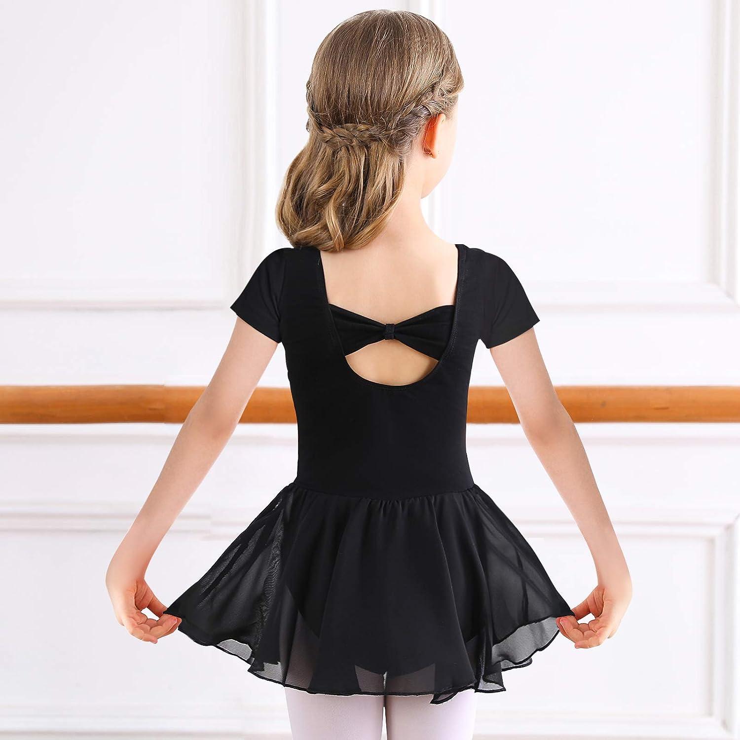 ballet dress black Girls Short Sleeve Skirted Leotard main image 0