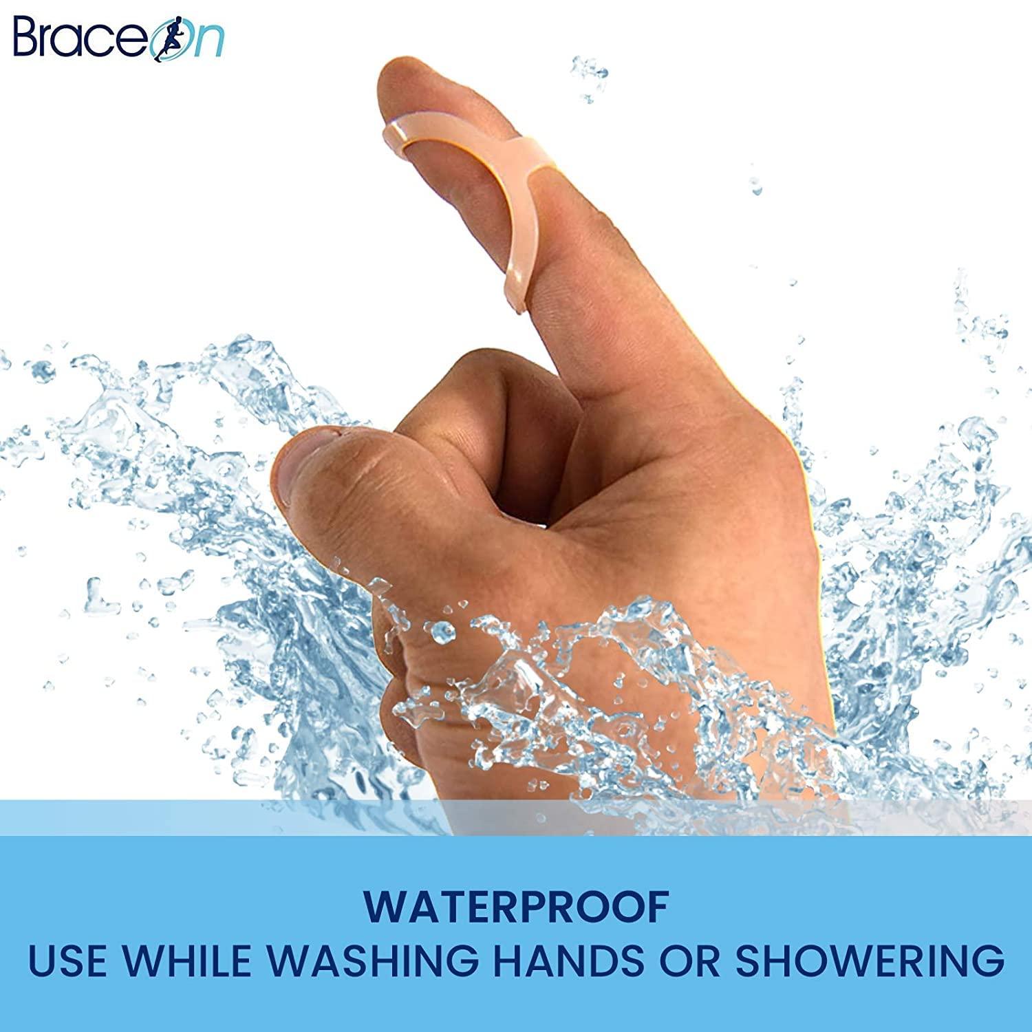 BraceOn EZ Finger Splint Trio 3Pack Sizes 8 9 10