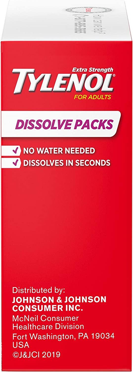 Extra Strength Dissolve Packs for Adult Pain & Fever Relief