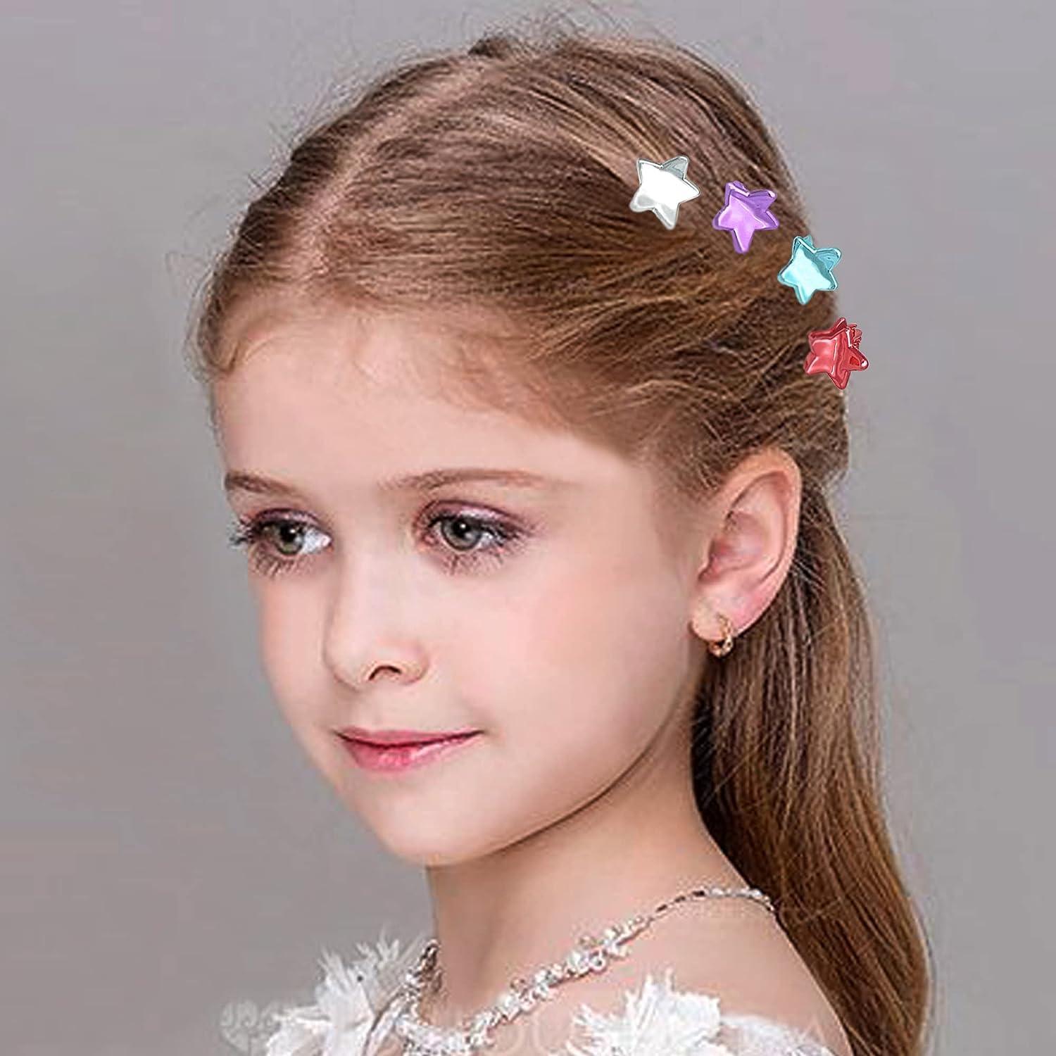 Mini Hair Clip Flower Claw Hair Clips Glitter Hair Claw Clips Nonslip