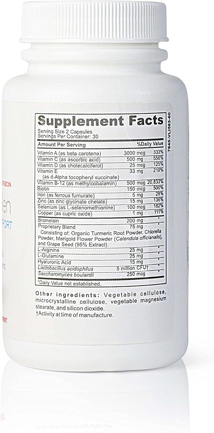 Bruizex HealoGen Healing Supplement Recovery Vitamins for Wound Skin