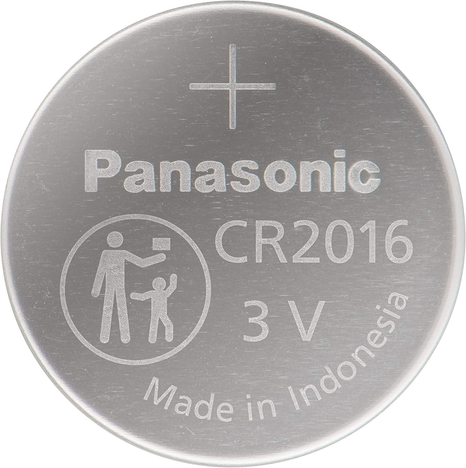 Panasonic CR2016 3.0 Volt Long Lasting Lithium Coin Cell Batteries in Child  Resistant, Standards Based Packaging, 4 Pack