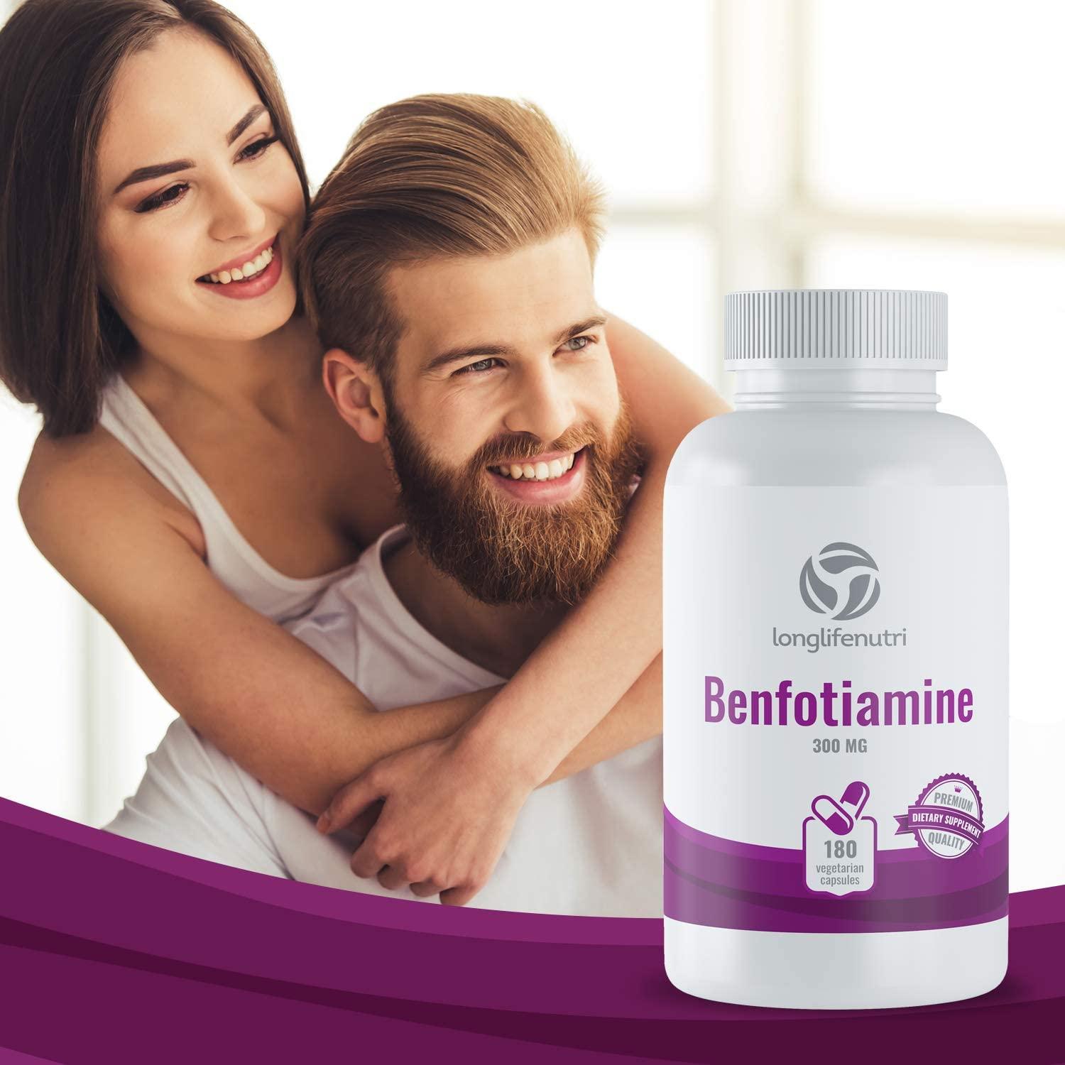 Benfotiamine 300mg 180 Vegetarian Capsules FatSoluble Vitamin B1
