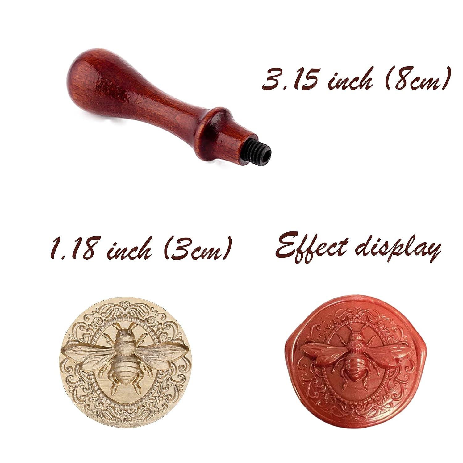 Bee Wax Seal Stamp 3D Embossed Bee Stamp Sealing Kit for Wedding Letter  Invitation Sealing DIY Decoration Bee01