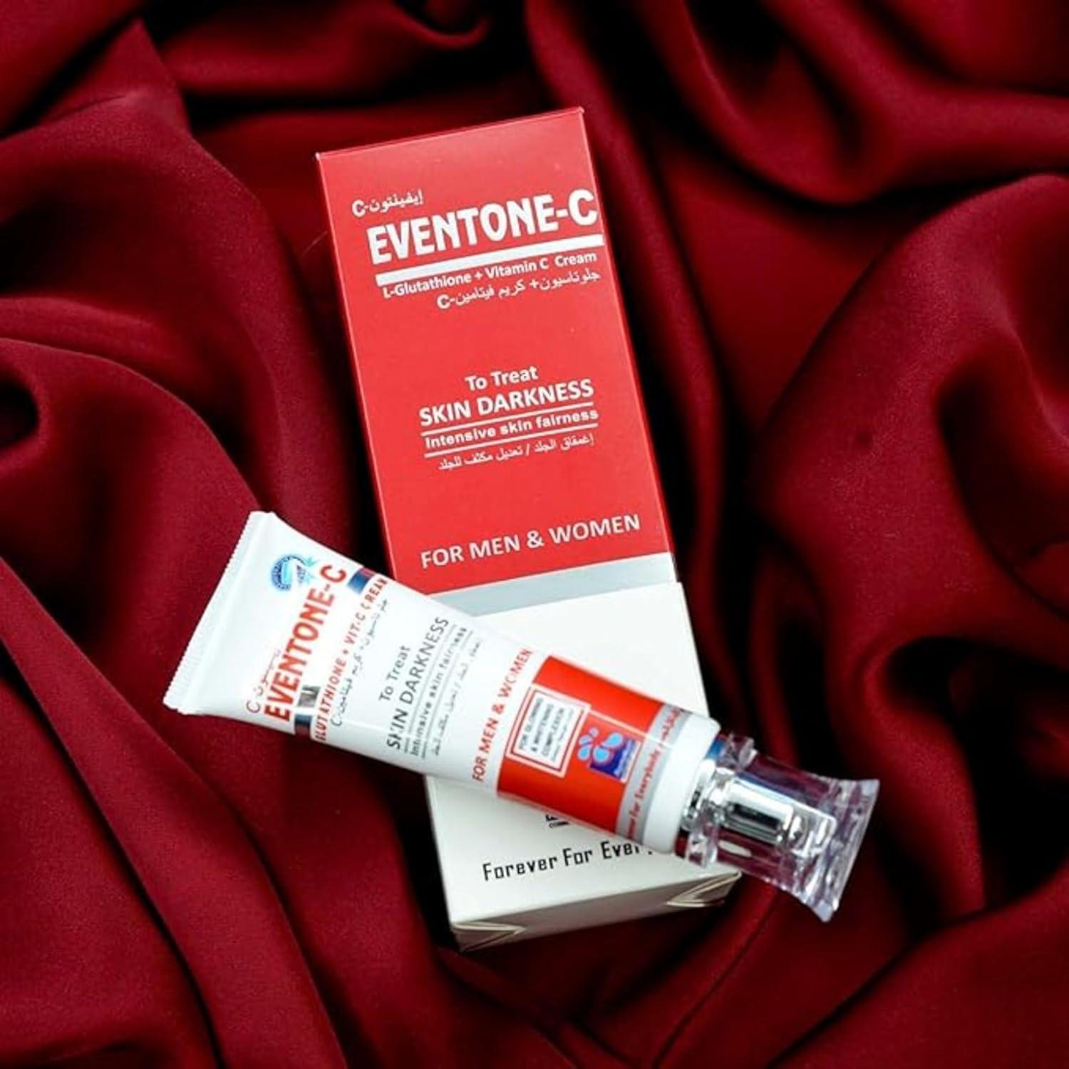 Pharmahealth Eventone-C L-Glutathione + Vitamin C Skin Darkness Treatment  skin Whitening Brightening Anti-aging Wrinkleine lines treatment Youthful  skin cream Man & Woman | Buy Now with Express International Delivery