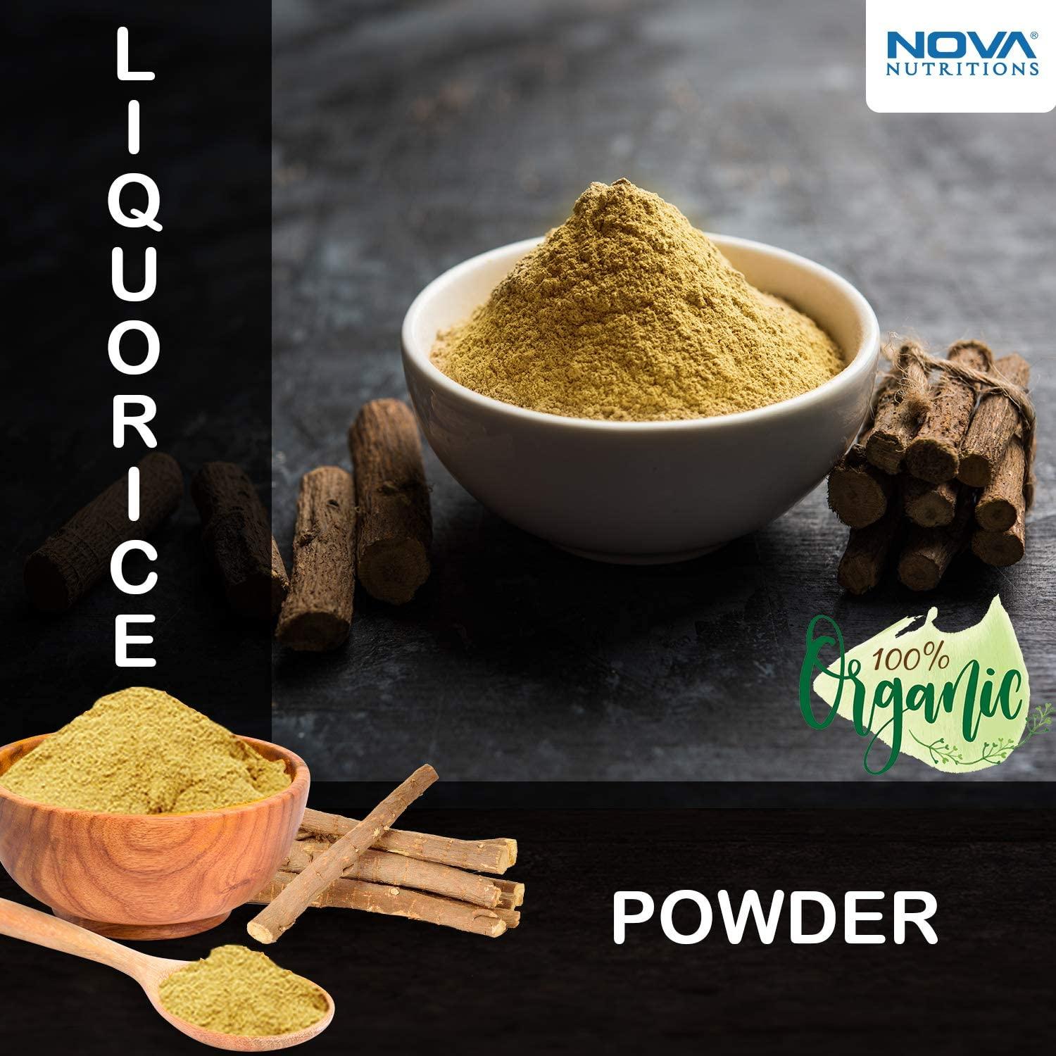 Nova Nutritions Organic Licorice Root Powder 16 OZ (454 gm ...