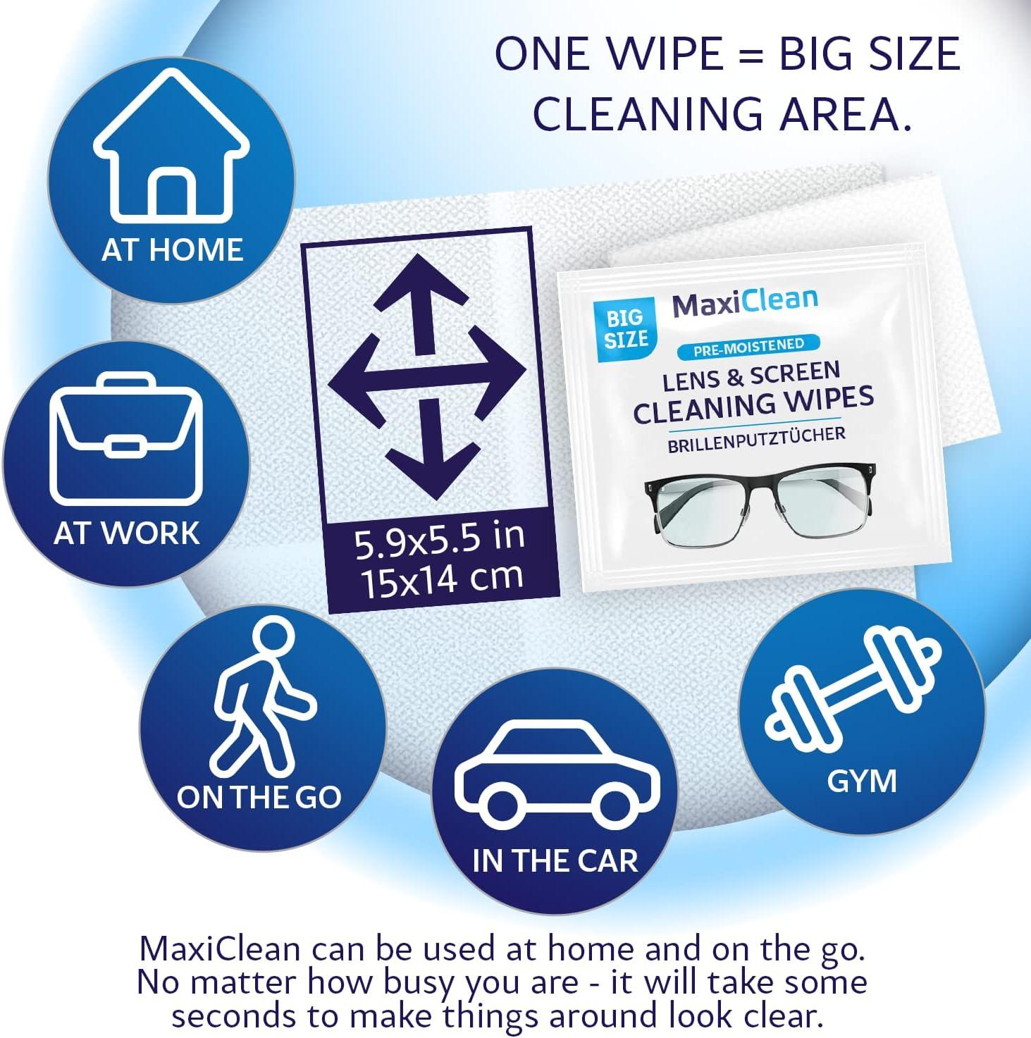440 Premium Eye Glasses Cleaning Wipes Streak-Free Lens And Spectacle Cleaner, Individually Wrapped Pack Of 440 Phone & Laptop Screen Camera Lens On - View #9