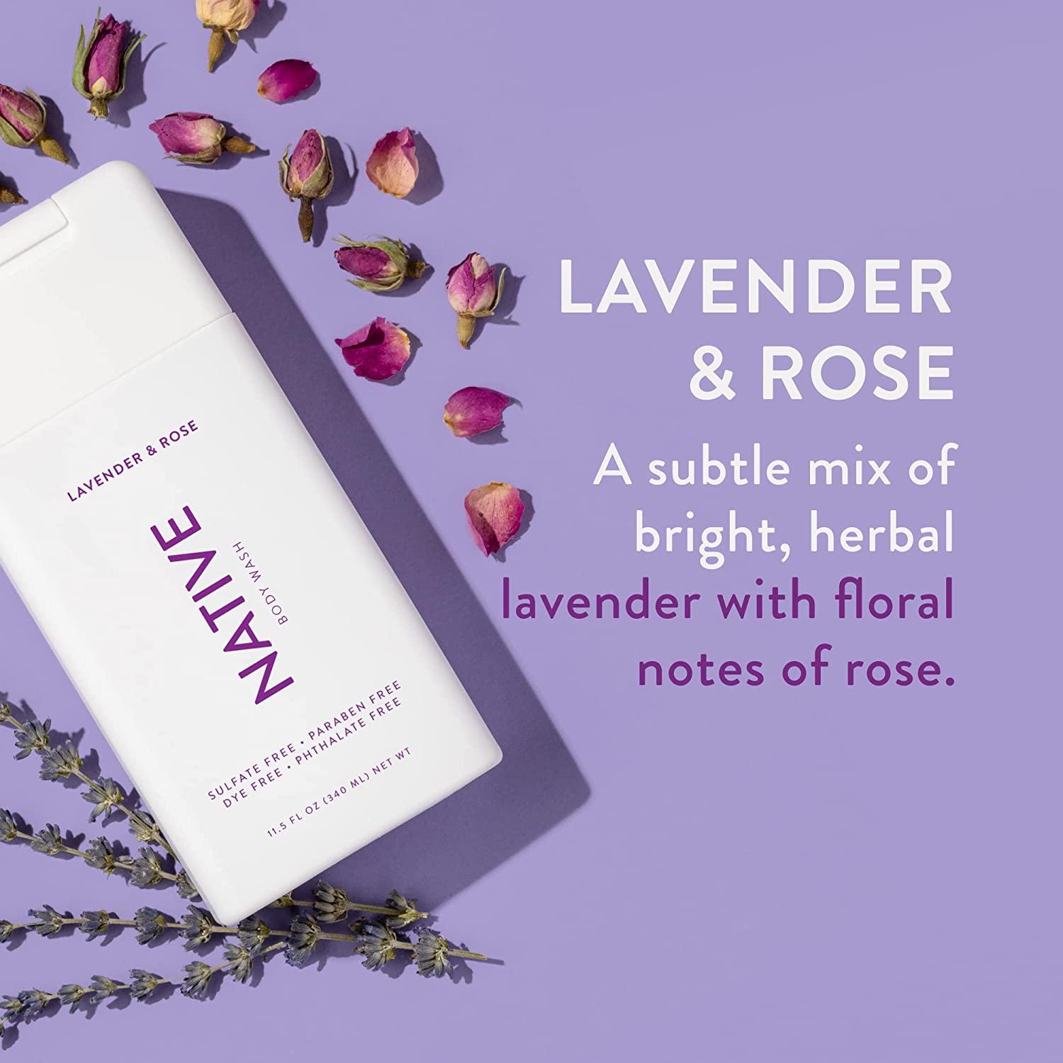 Natural SulfateFree Body Wash for Women & Men Lilac & White Tea