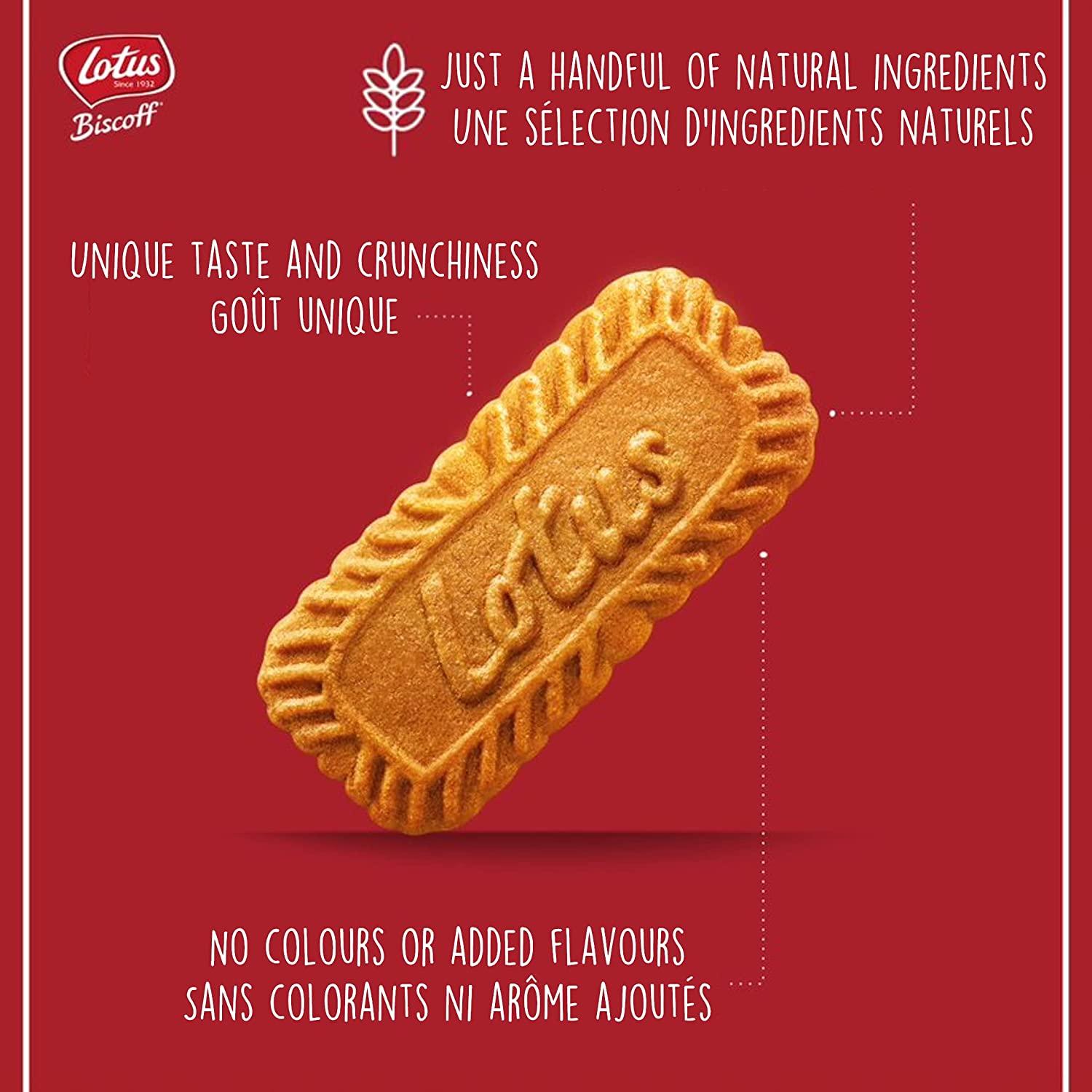 Lotus Biscoff Cookies 300 Count Individually Wrapped Caramelized