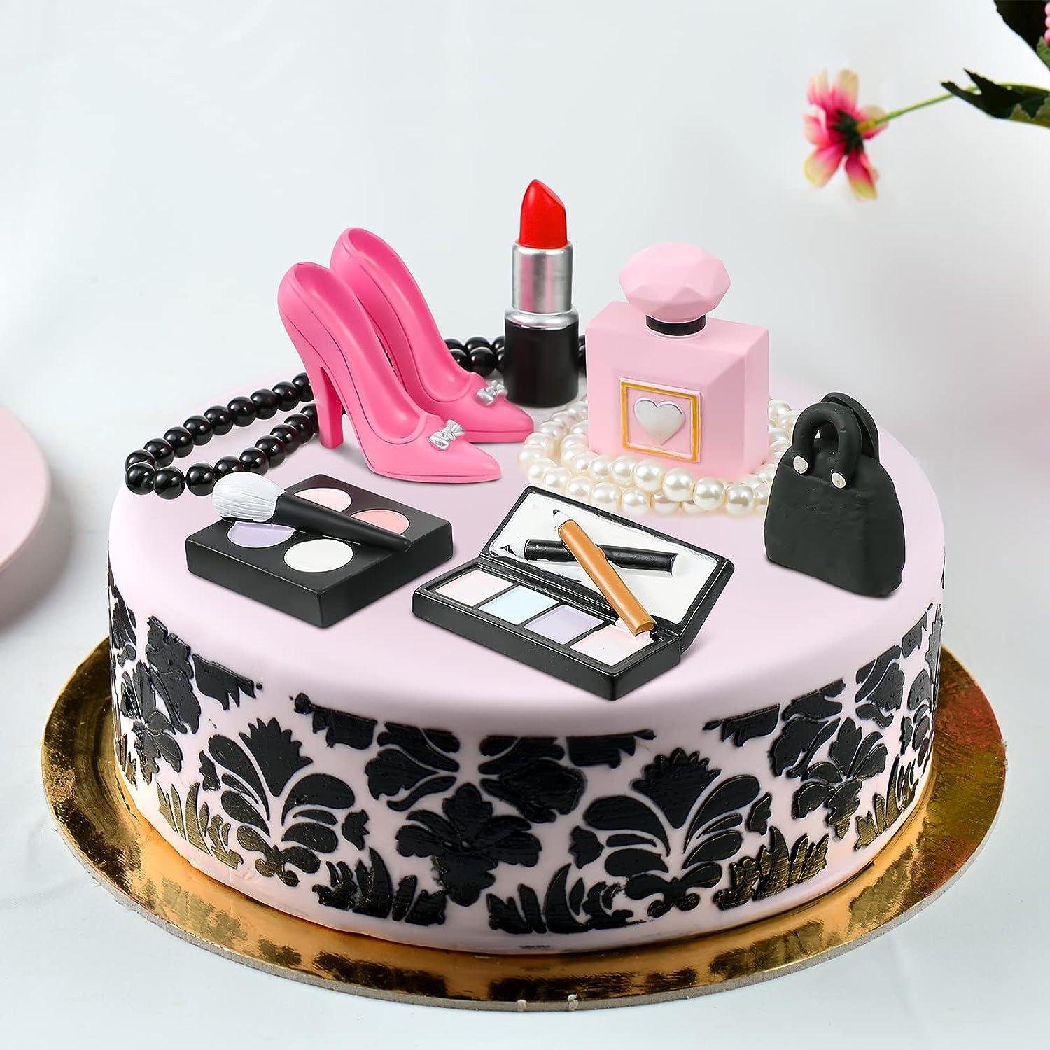 10 Pcs Makeup Cake Topper Cosmetics