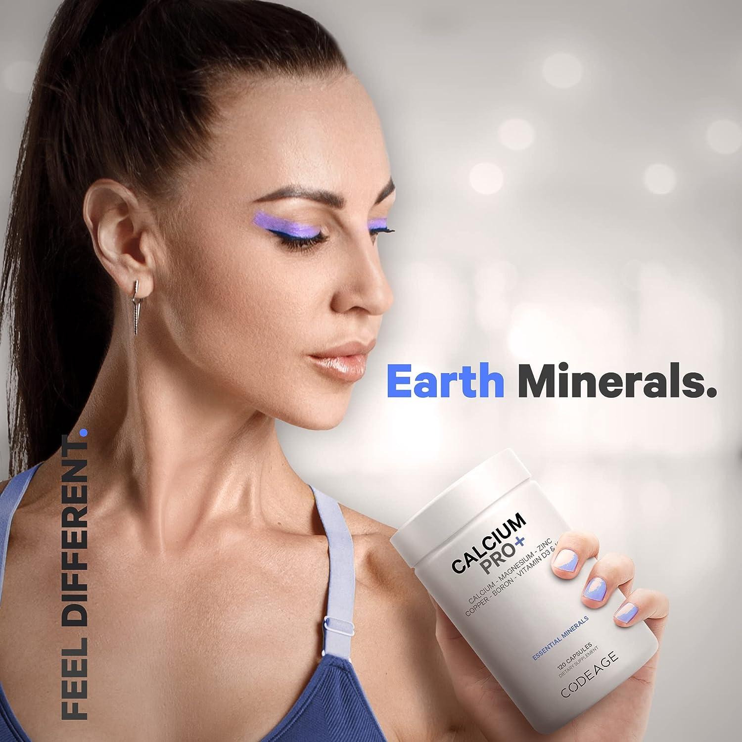 Codeage Calcium 500mg Supplement with Magnesium, Zinc, Copper, Boron