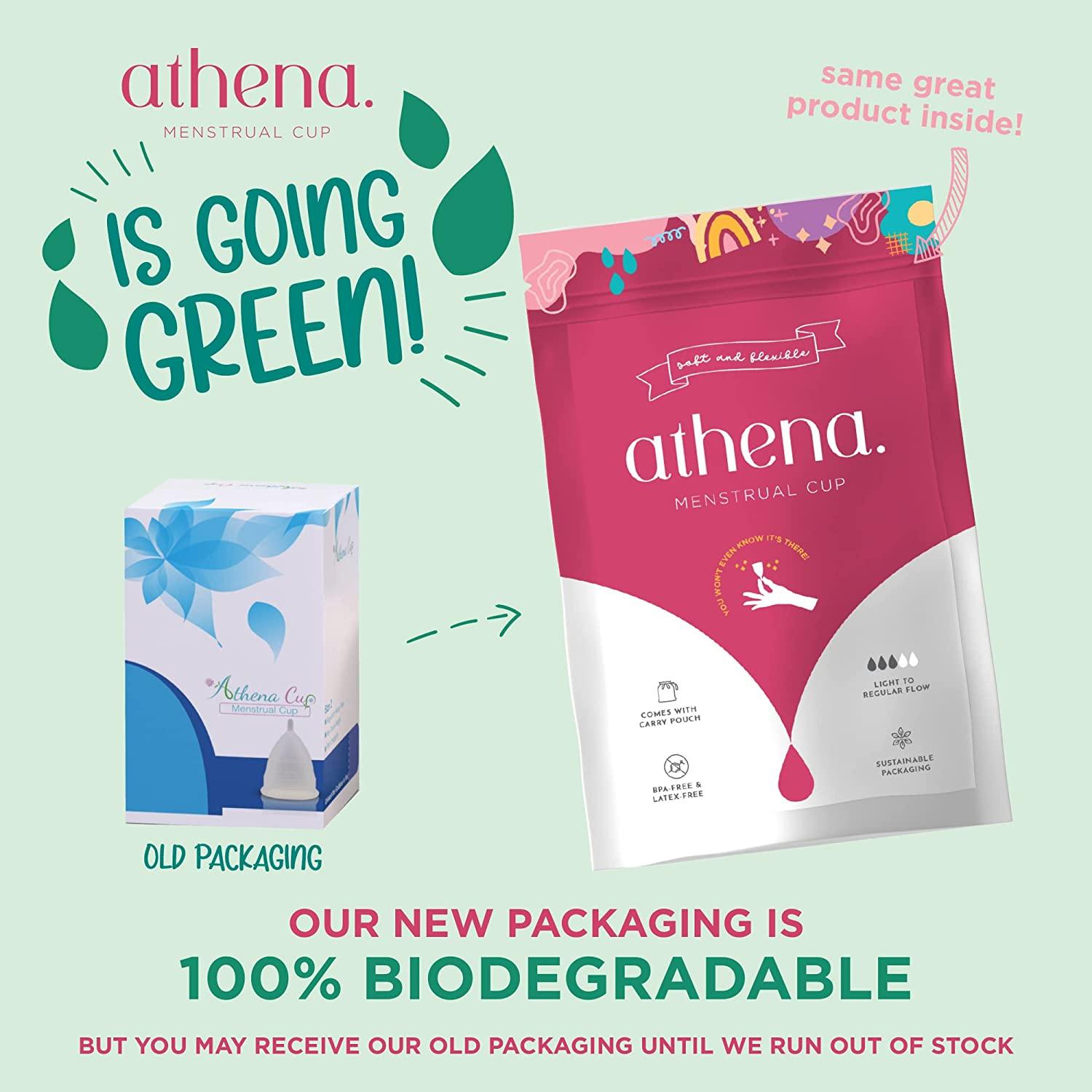 Athena Menstrual Cup The Original Softer Reusable Period Cup Made for