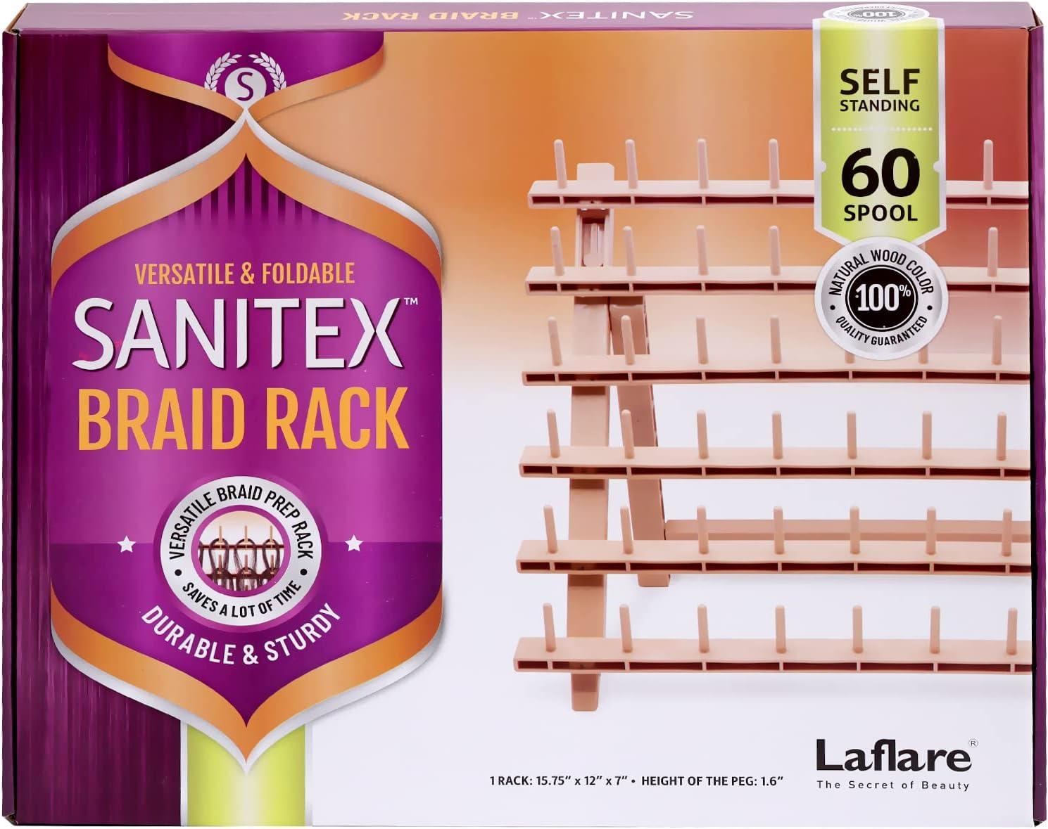 Laflare Braid Rack 60 Spools, P.P Braiding Hair Stand, Thread Rack, Se