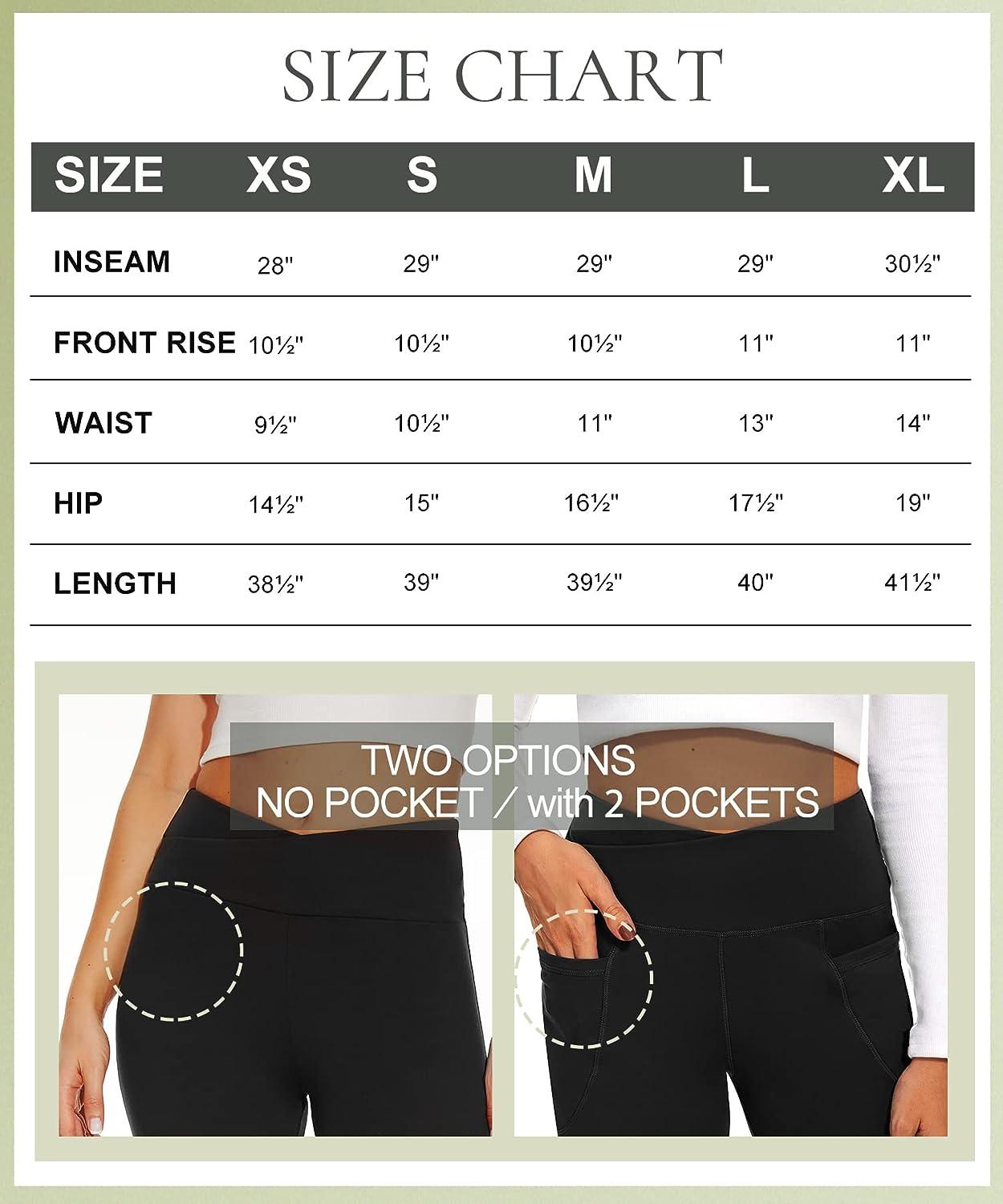 YOLIX Black Flare Yoga Pants for Women, Crossover Bootcut High Waisted  Leggings No Pocket Medium Dark Grey