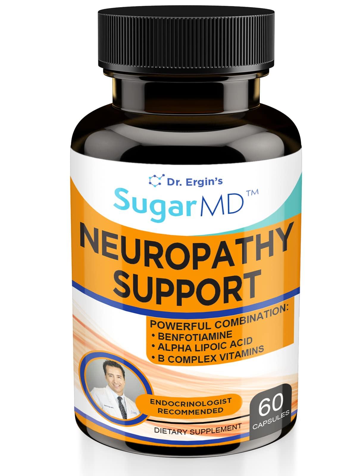 SugarMD Neuropathy Support Alpha Lipoic Acid, Benfotiamine, L