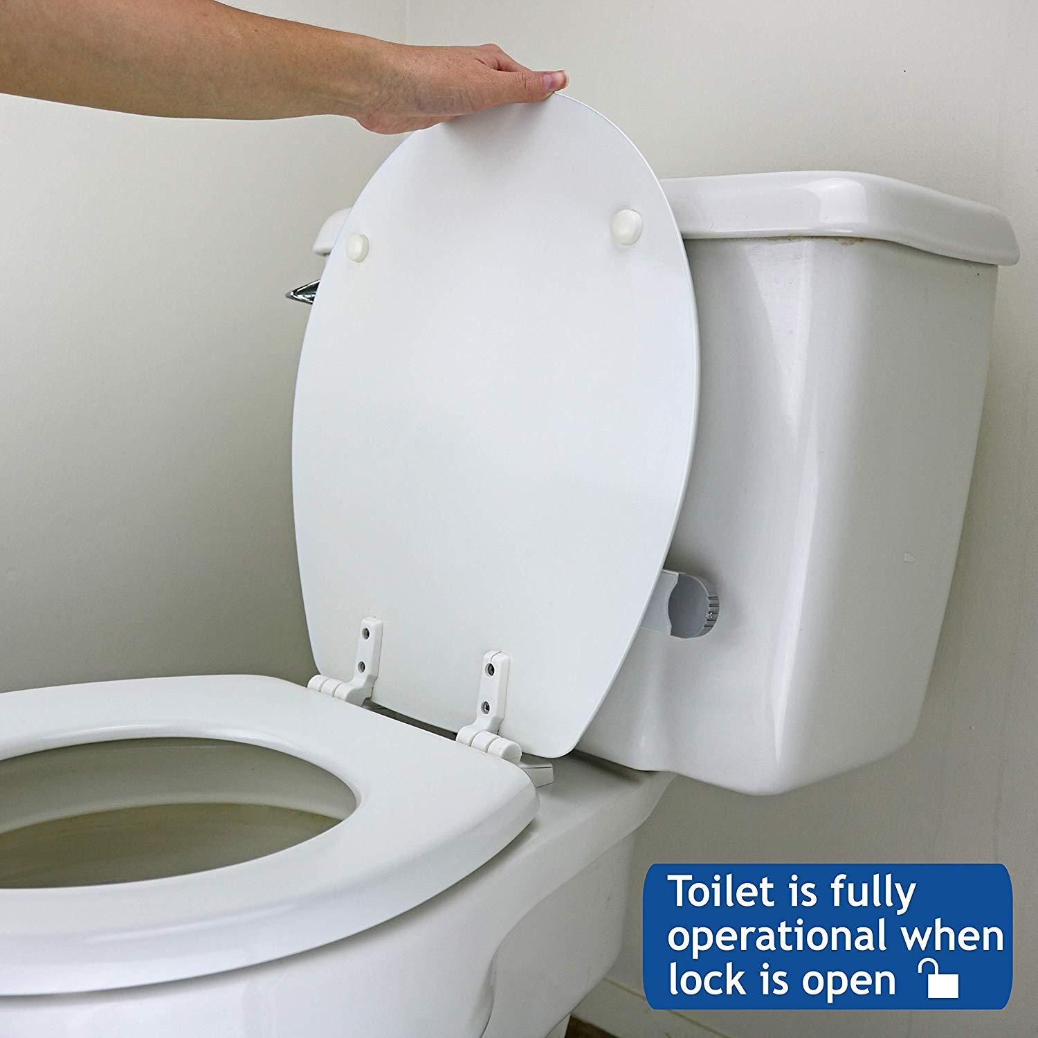Toilet Lock Child Safety - Ideal Baby Proof Toilet Seat Lock with 3M  Adhesive, Easy Installation, No Tools Needed