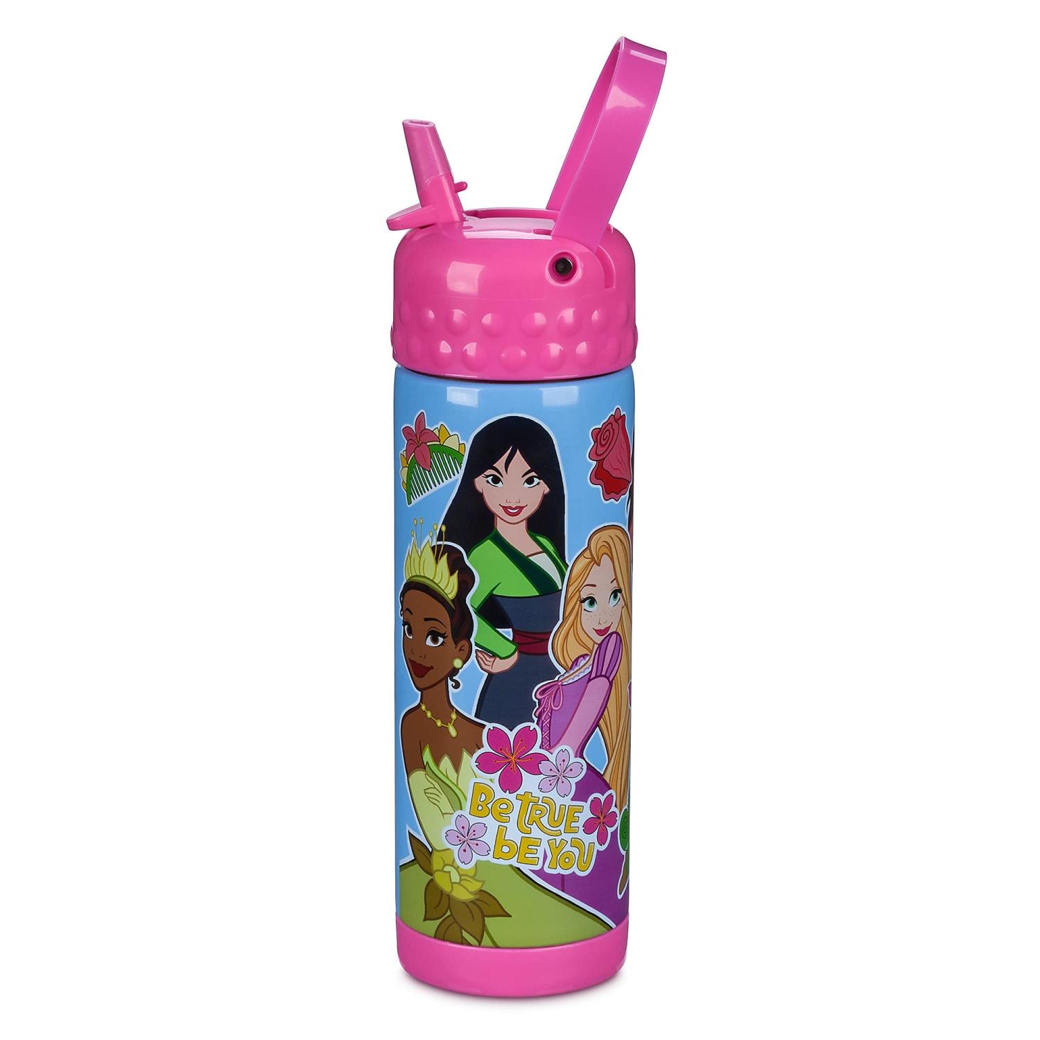[Disney Store] Rapunzel Water Bottle with Built-In Straw - New