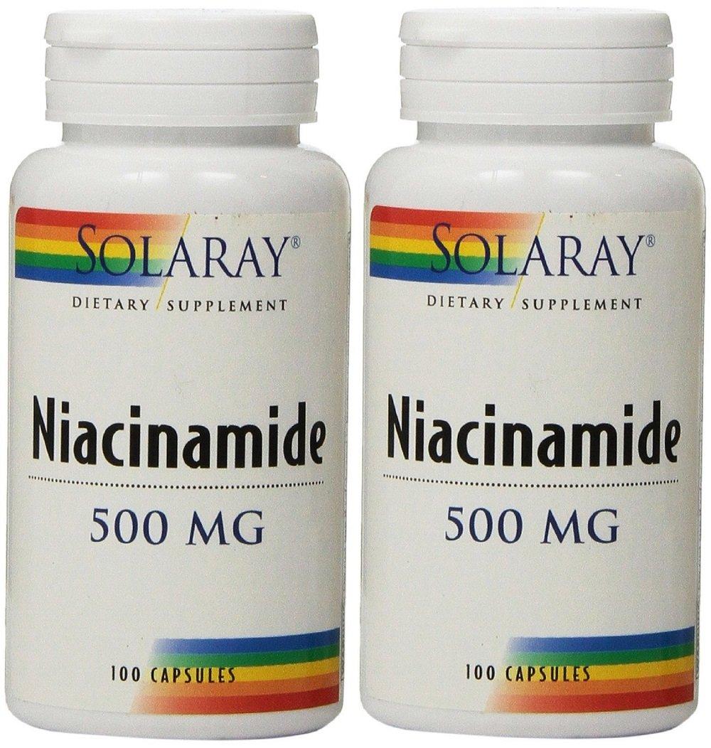 Niacinamide 500mg Solaray 100 VegCaps
