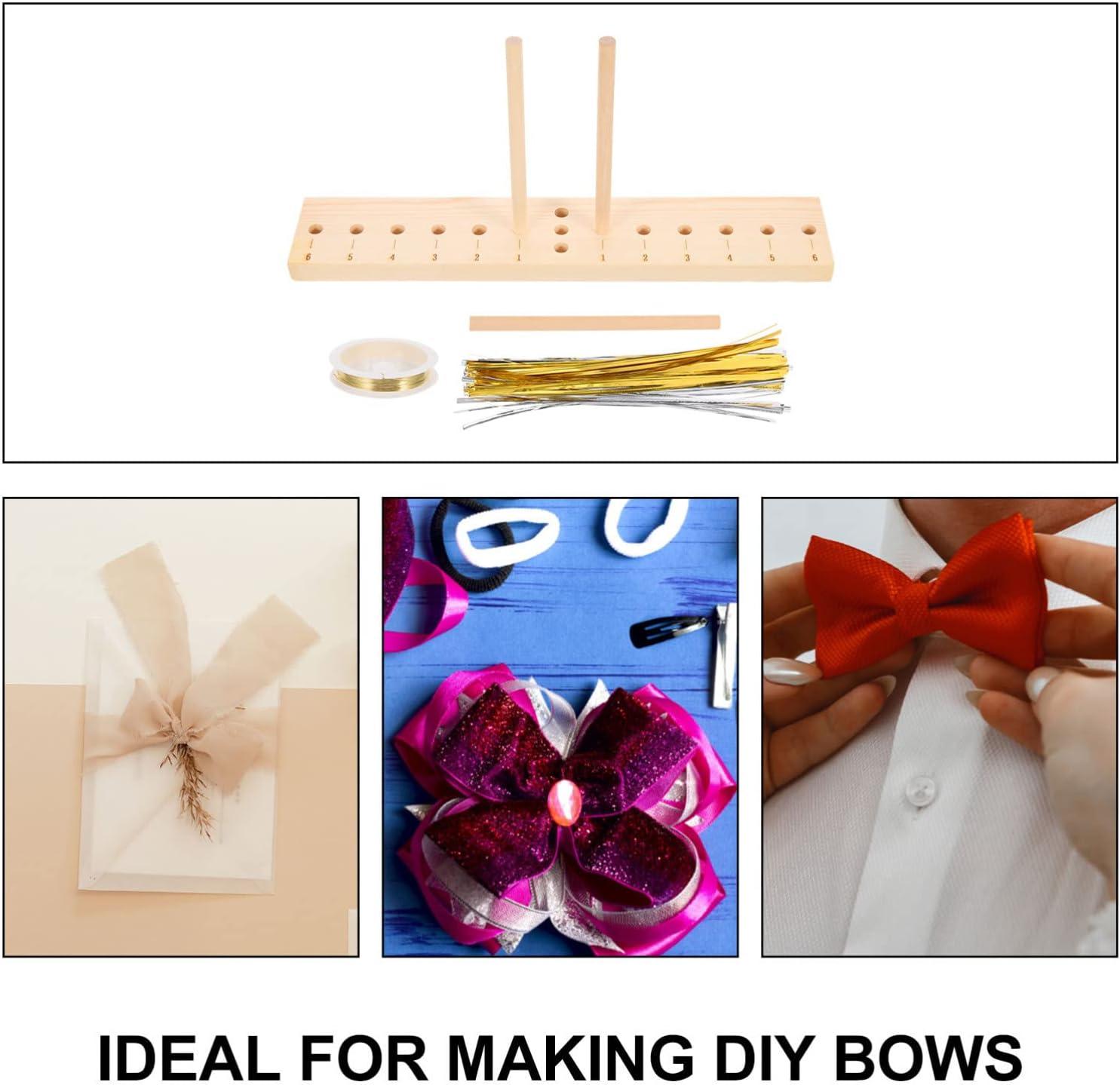 DIY Bowknot Making Tool Wooden Easy Bow Making Aid Bow