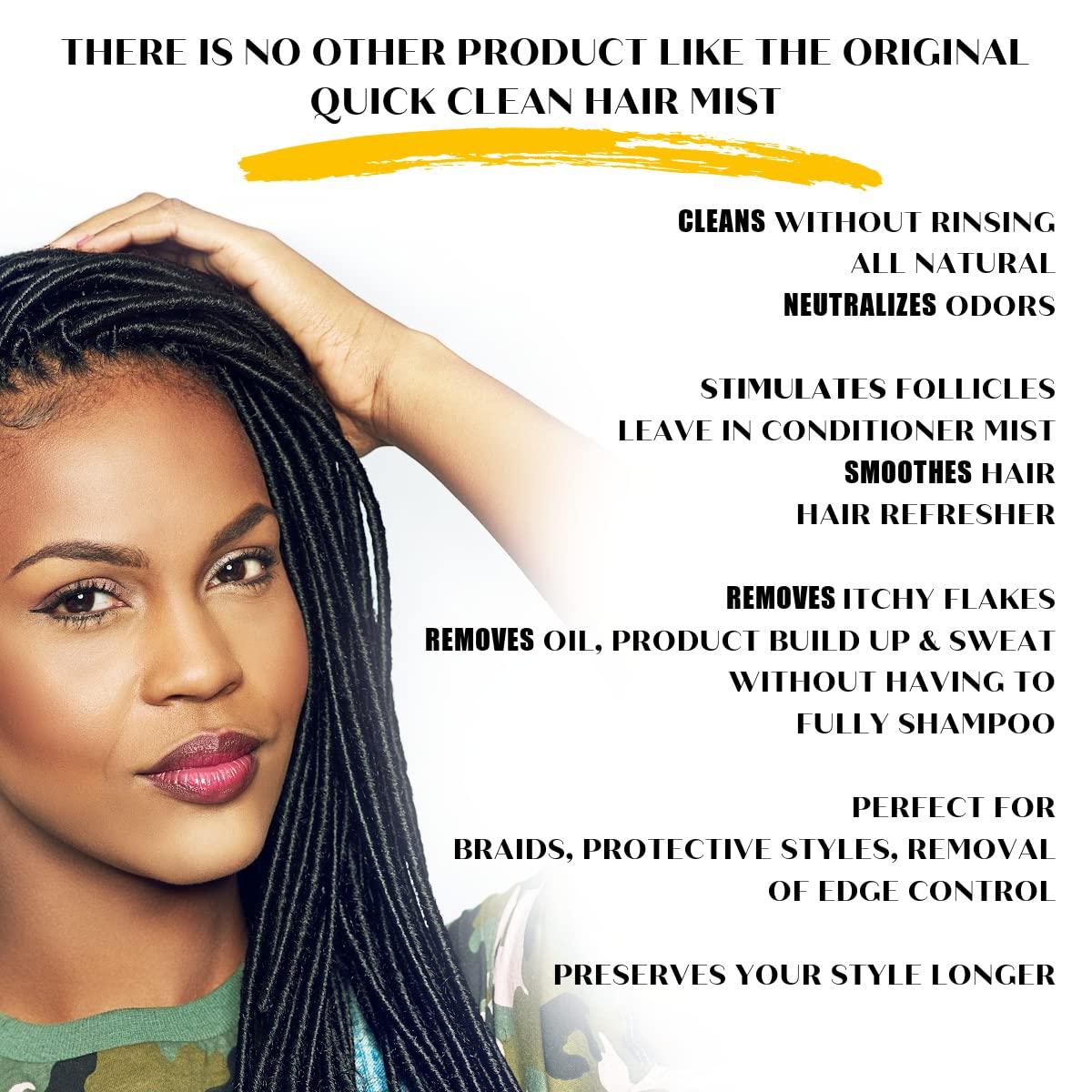 Aravenel Quick Clean Hair Mist 4oz No Rinse Shampoo & Conditioner for