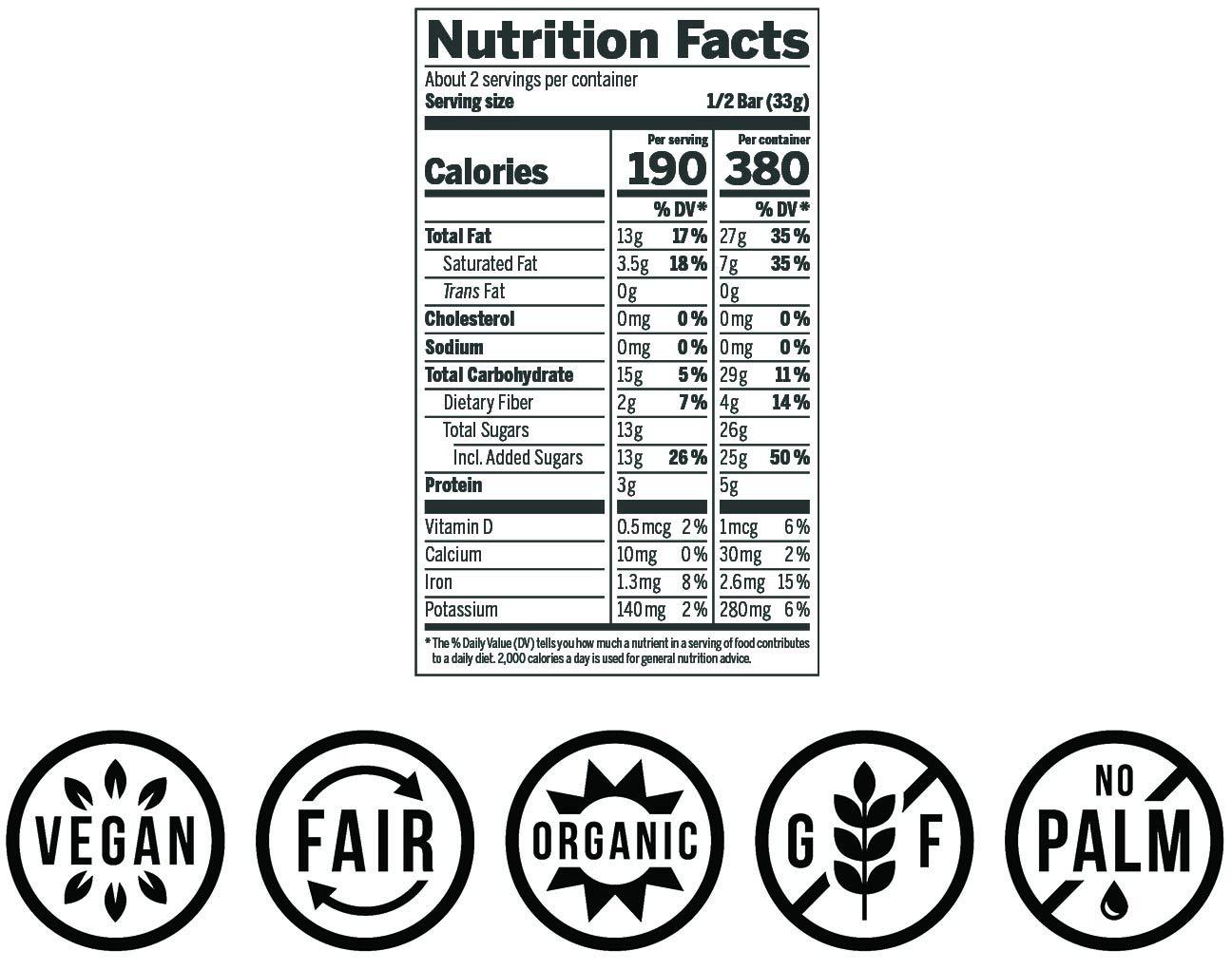 Vego Whole Hazelnut Chocolate Bar 2.3 oz (10 pack)