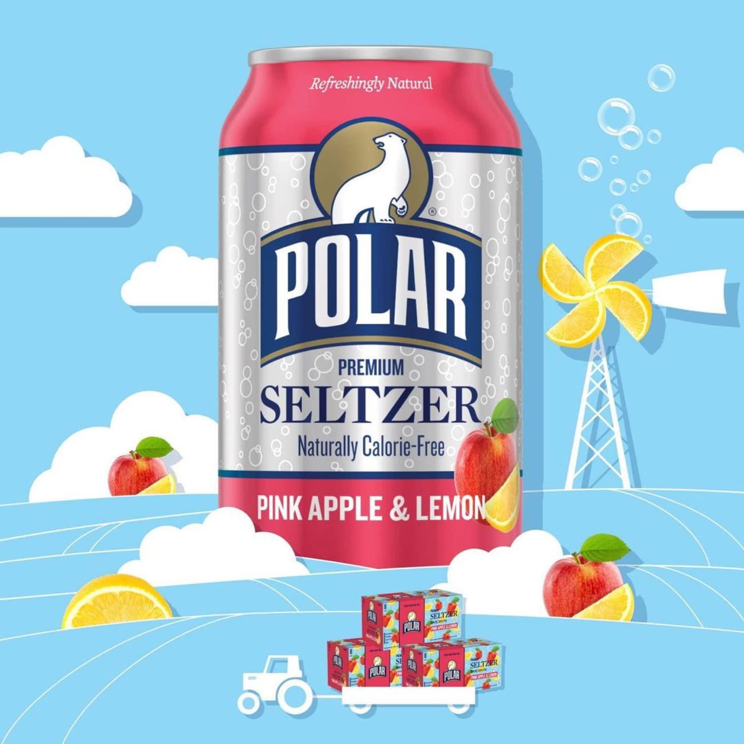Polar Seltzer Water Assorted 12 Pack 12 Flavor Variety, 12 fl oz Cans