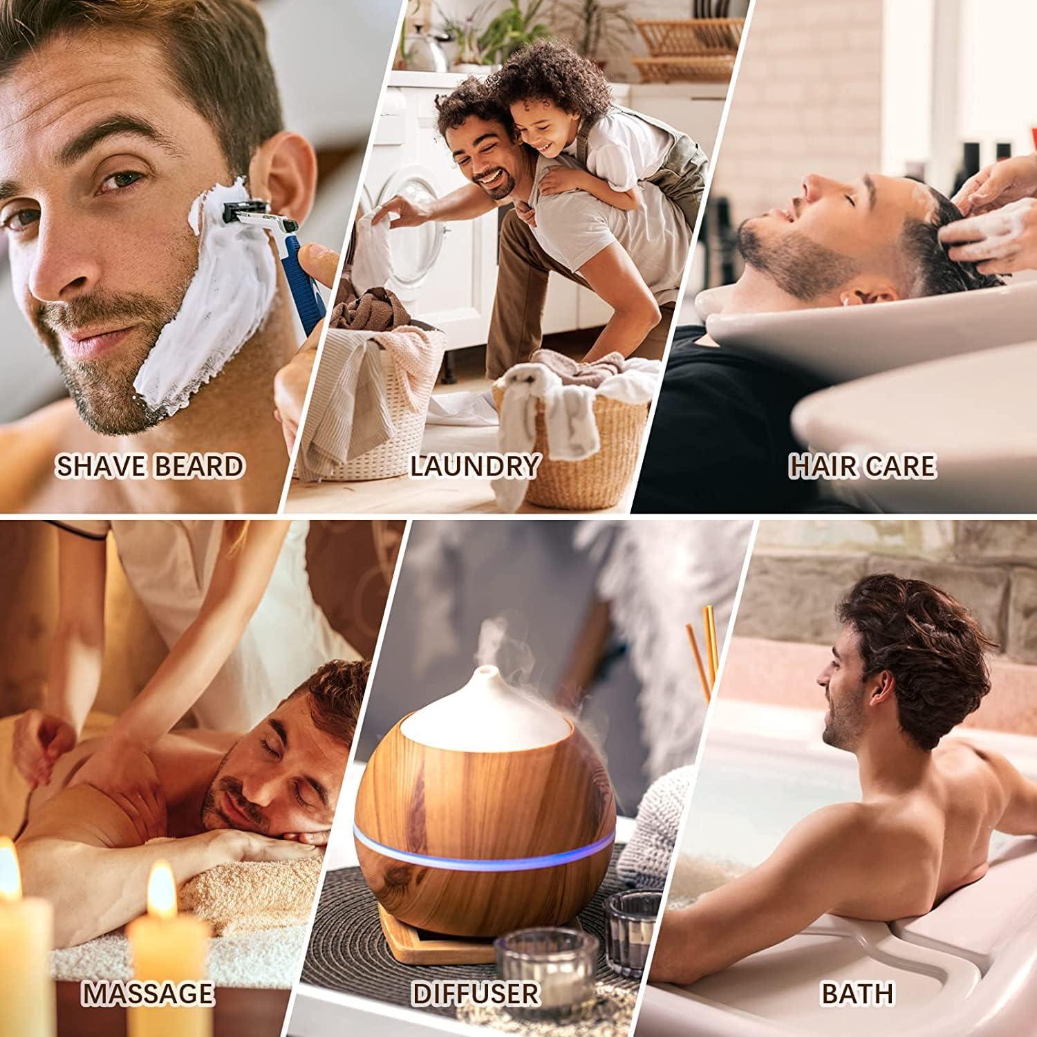 Set 12 Oli Essenziali Woody - 10ml Ciascuno, Per Diffusori E Aromaterapia, Profumi Legnosi E Maschili - Foto 5