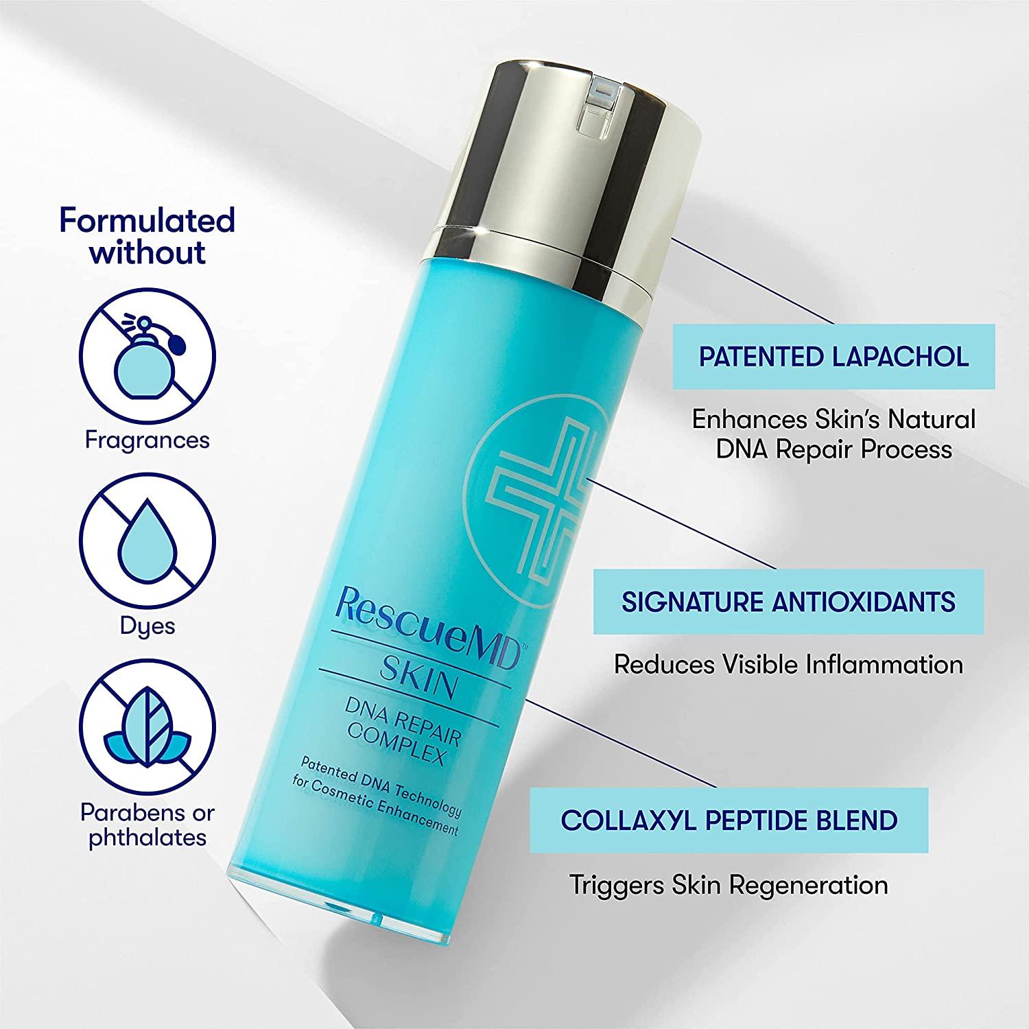 RescueMD DNA Repair Complex Scar Treatment Serum, PostProcedure and Skin Damage Solution, 15mL