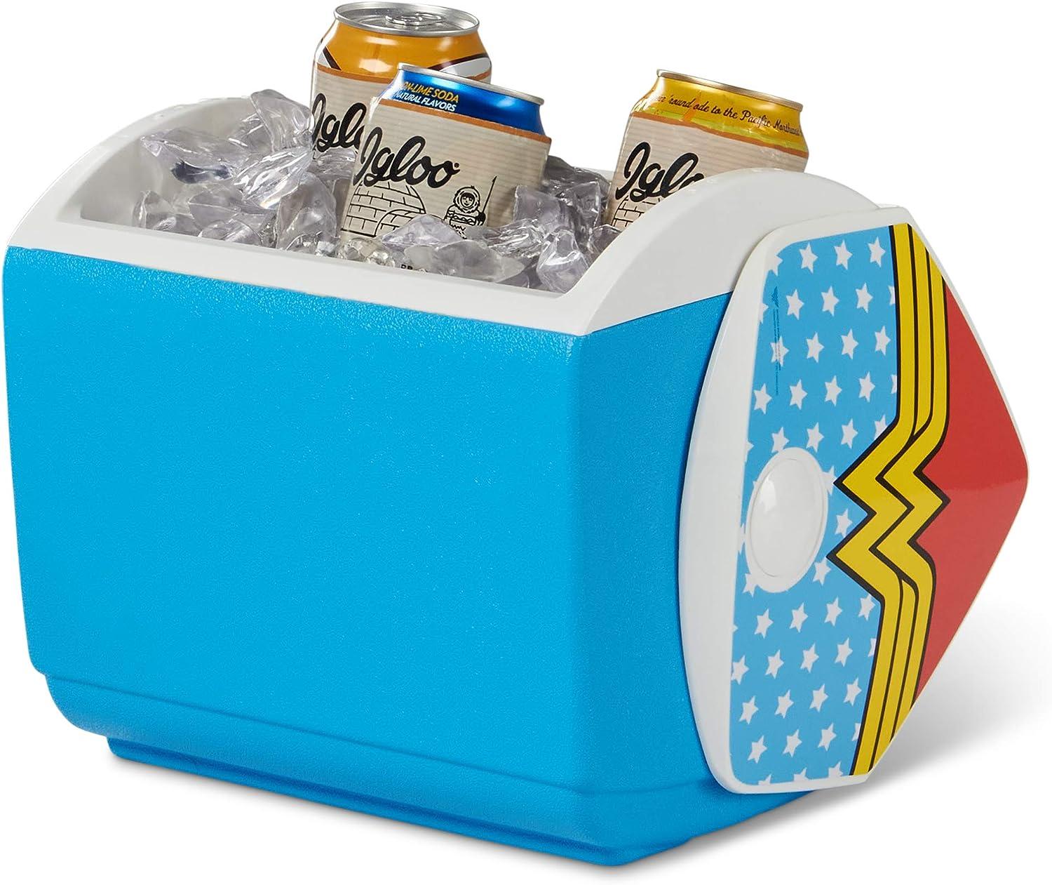 Igloo Limited Edition 7 Qt Comic Superhero's Decorated Playmate Lunch Box  Cooler Wonder Woman