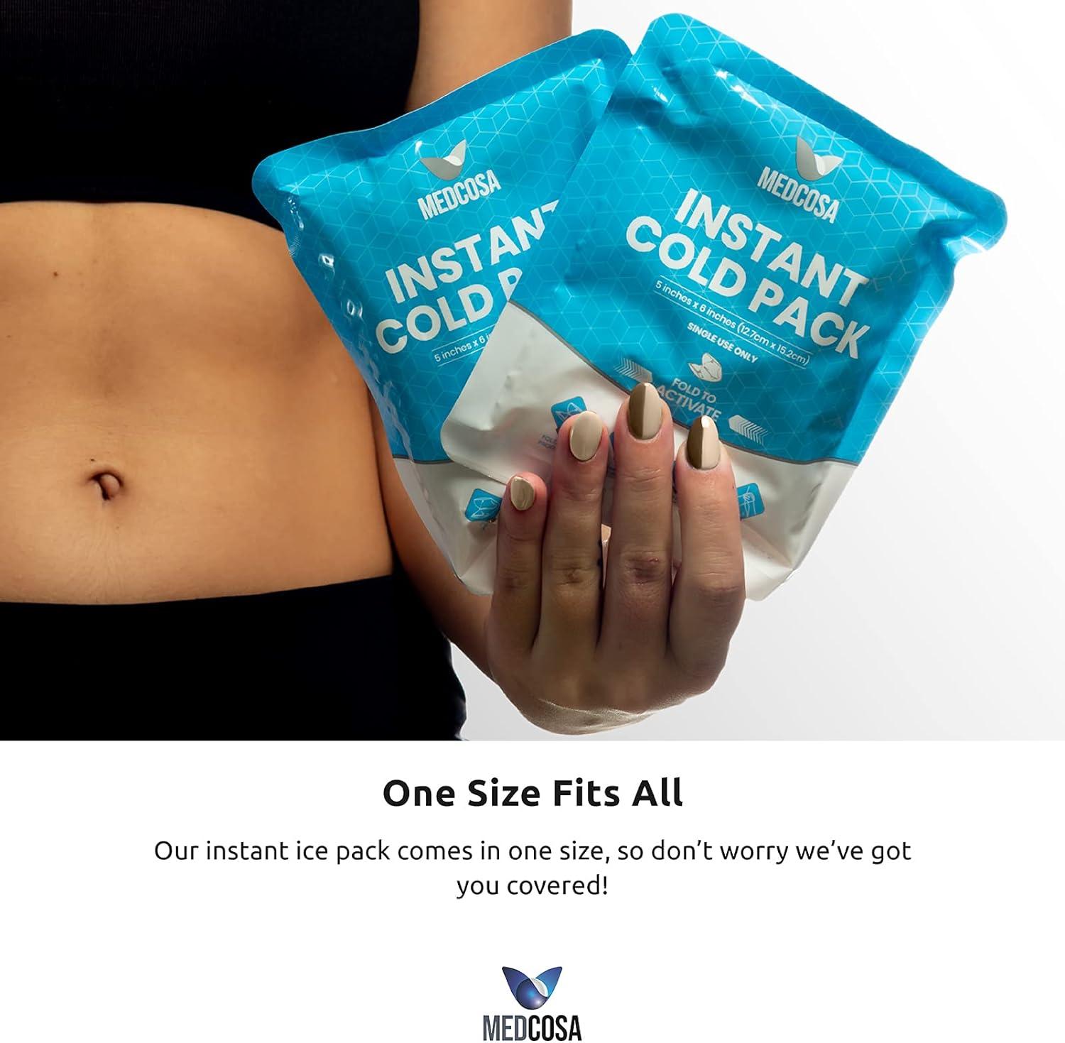 Medcosa Instant Ice Pack Squeeze Shake Activate Cold Disposable Ice