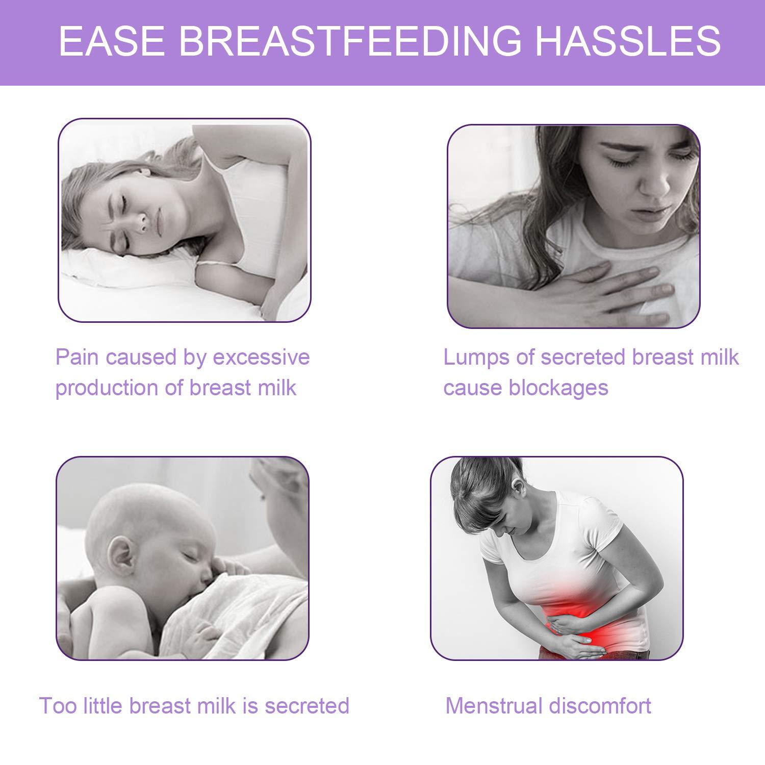 QETRABONE Breast Therapy Pads, Hot Cold Breastfeeding Gel Pads