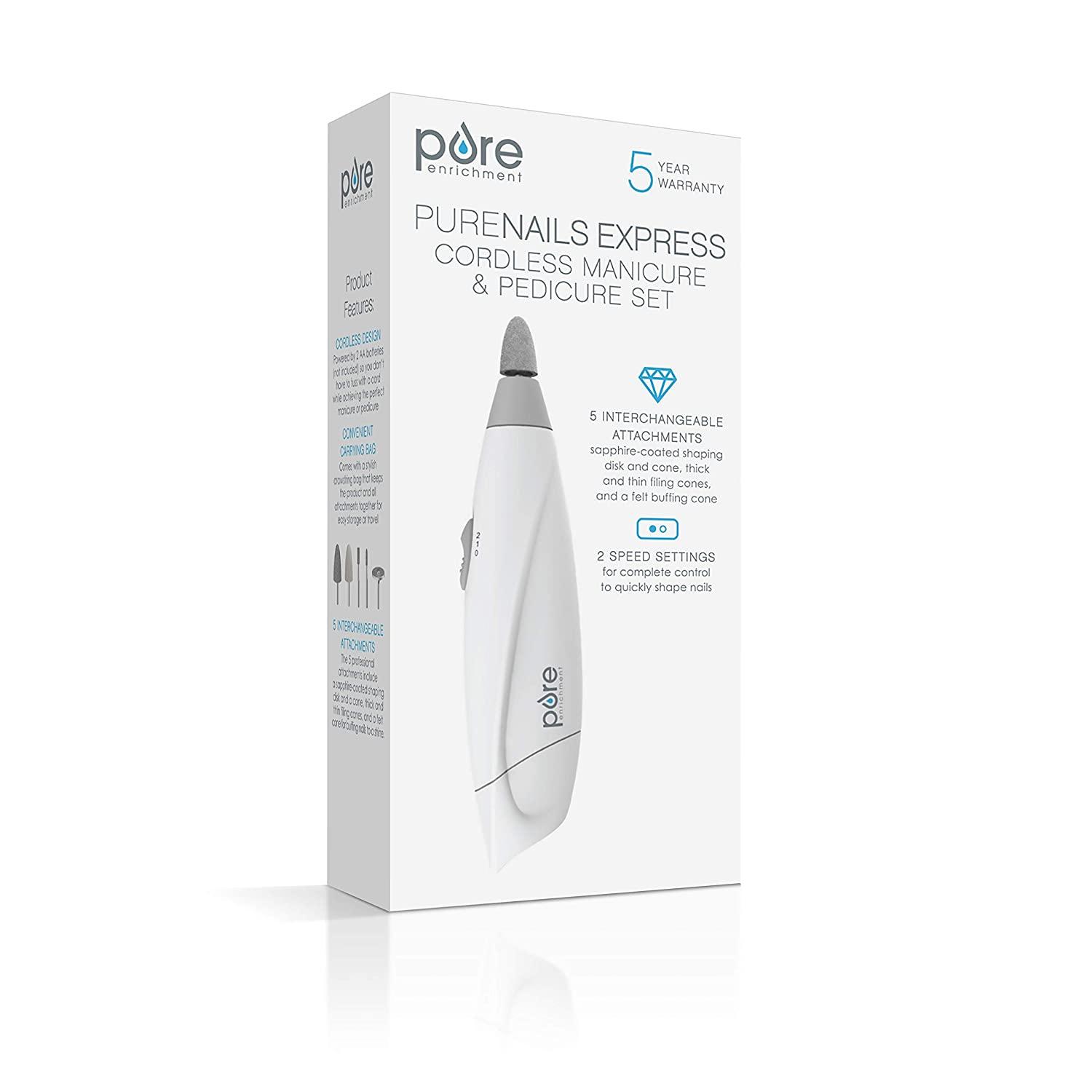 Pure Enrichment PureNails Express Cordless Manicure and Pedicure System