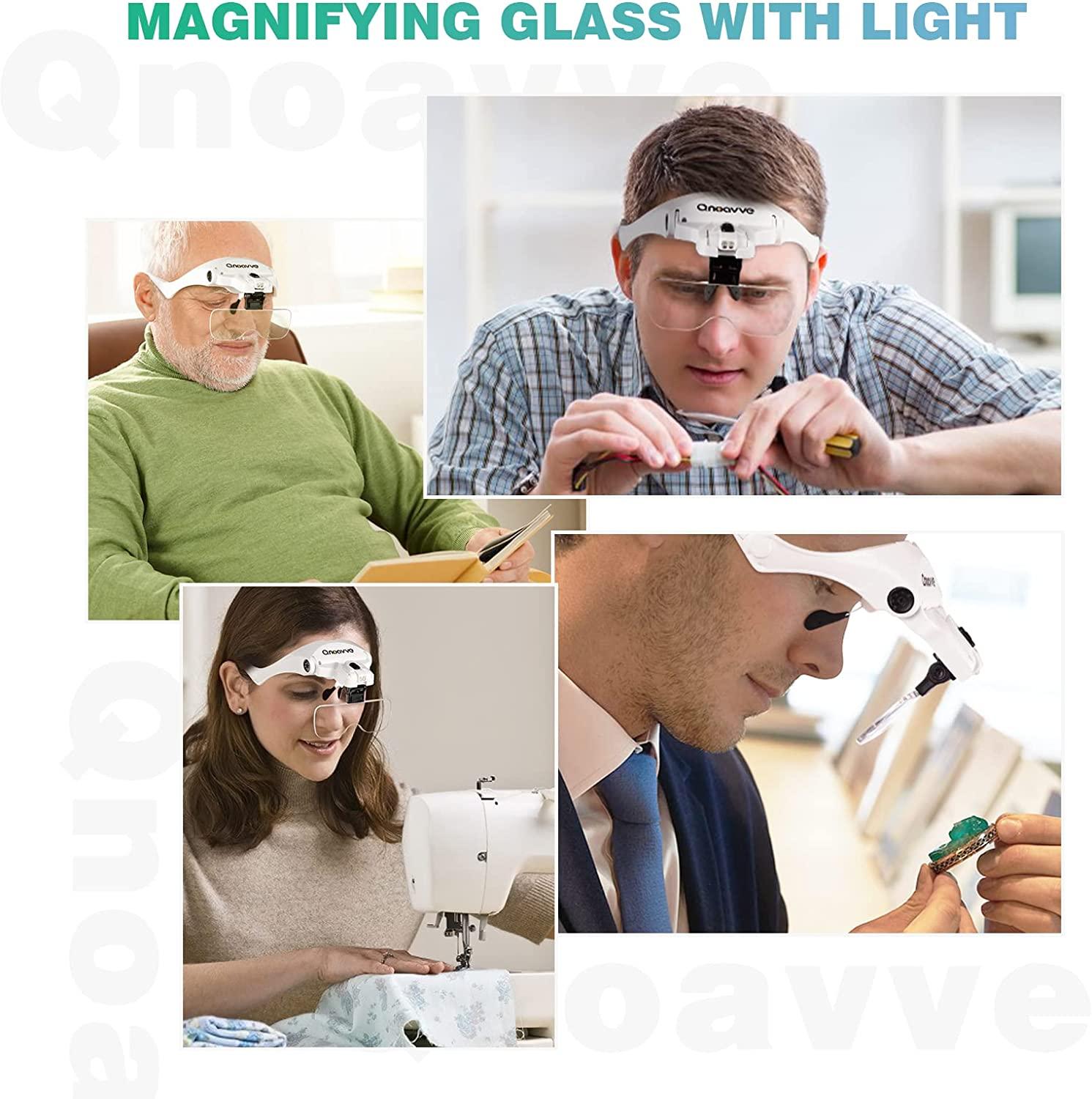Lighted Head Magnifying Visor