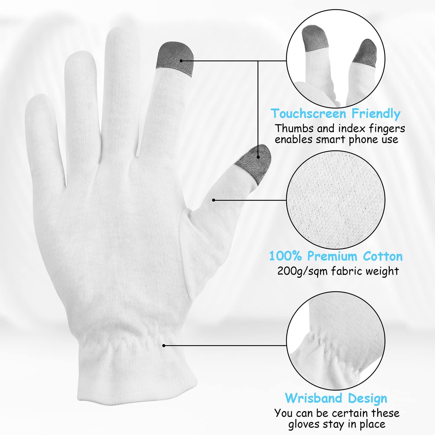 Eczema Cleaning Gloves For Sensitive Skin 100% Cotton Moisturizing