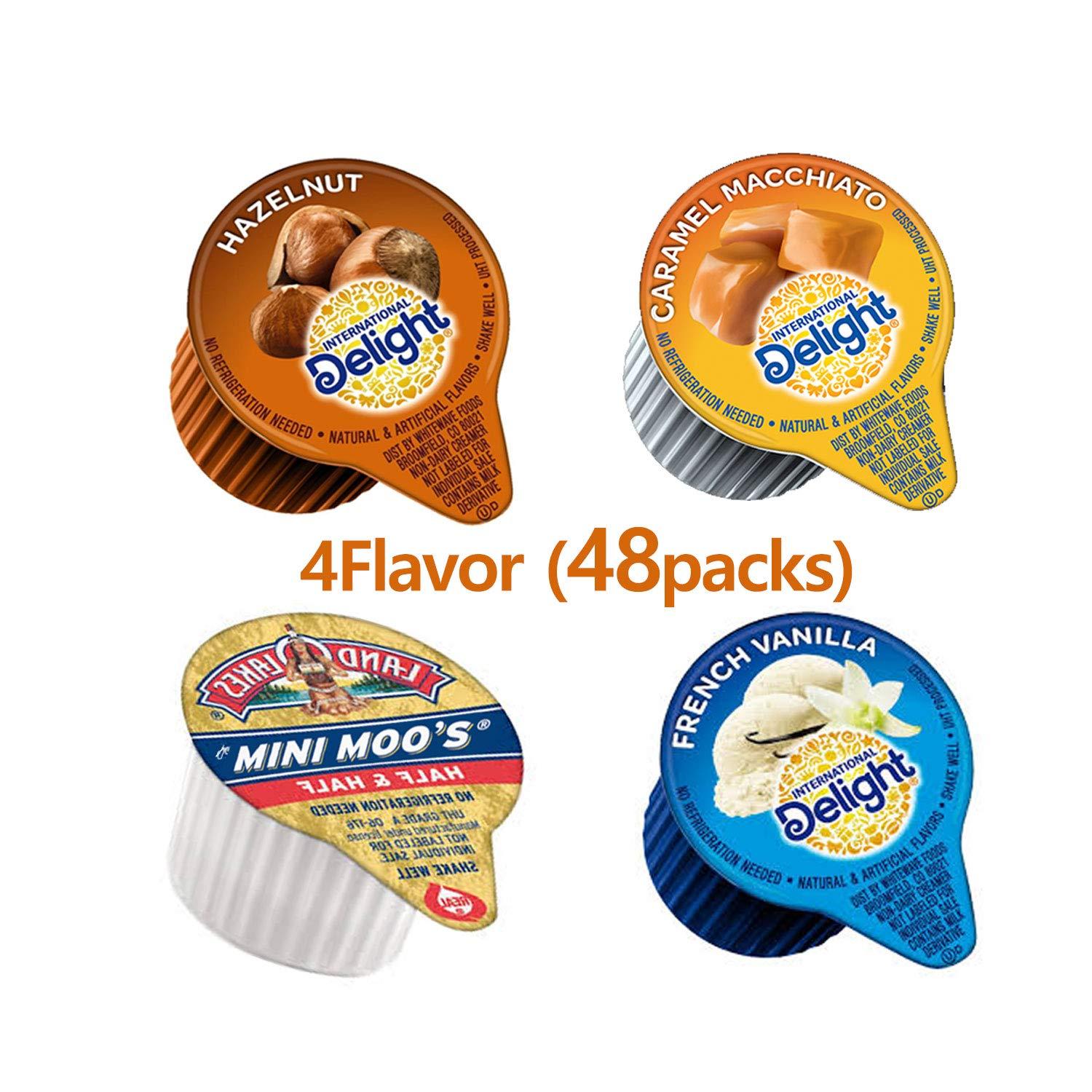 48 Count Mini Coffee Creamer Singles Set Sweet Creamer Variety Pack