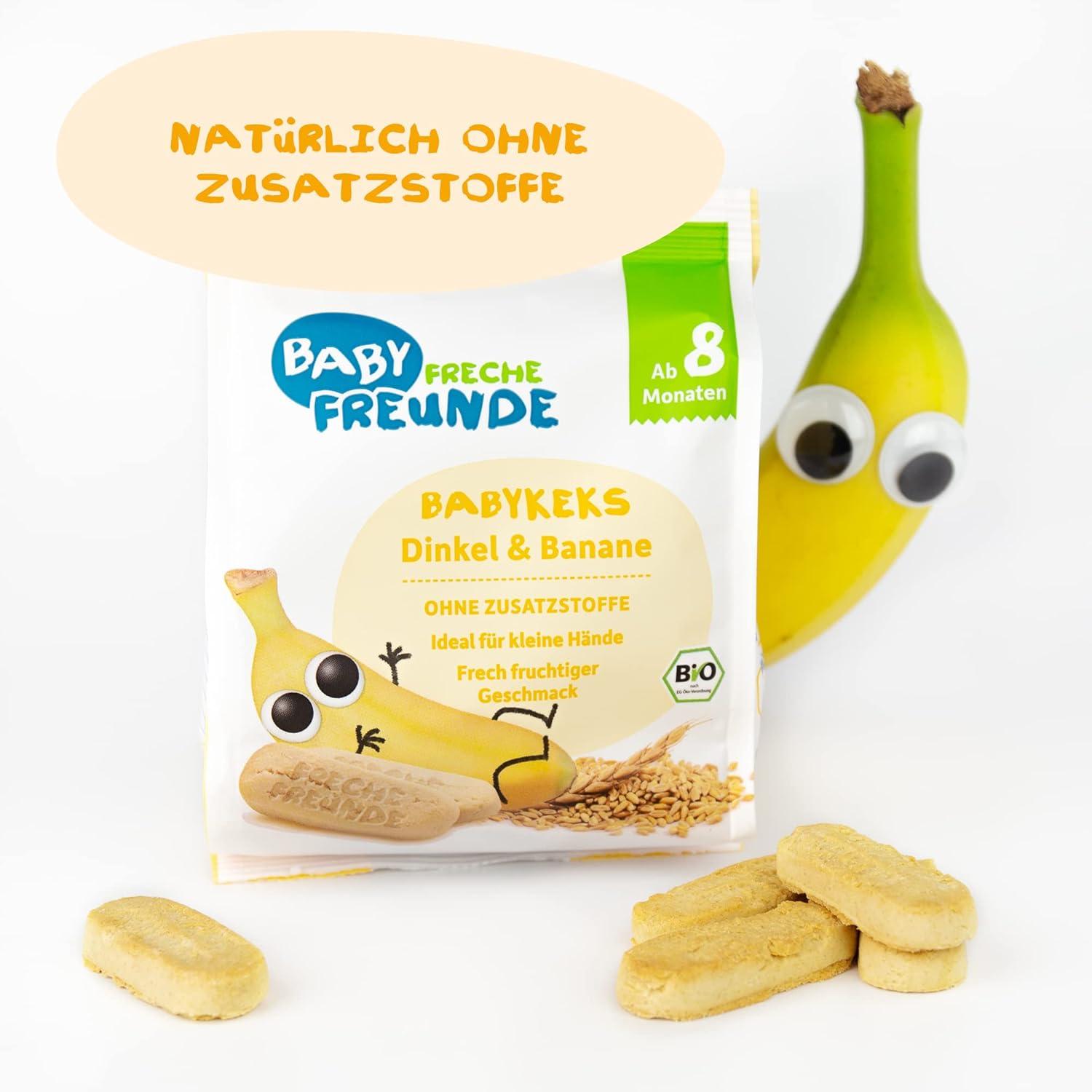 Organic Baby Cheeky Friends Biscuits Vegan Banana Cookies (7