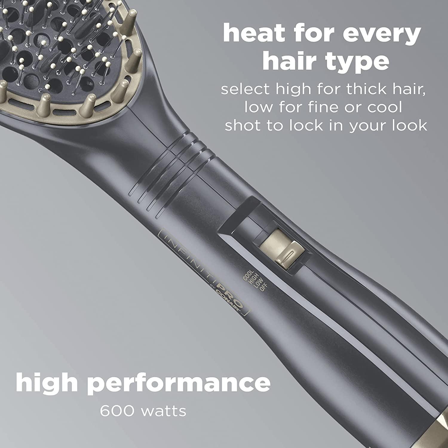 INFINITIPRO BY CONAIR Hot Air Paddle Styler Dryer Brush