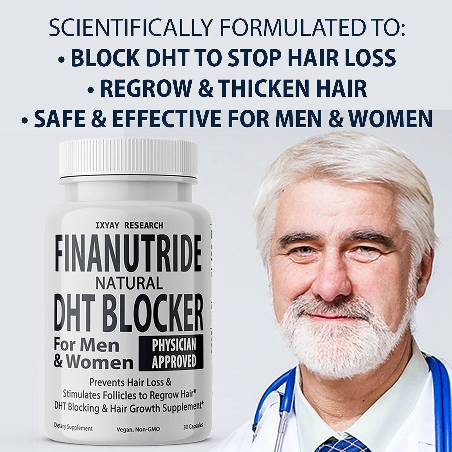 Finanutride Natural DHT Blocker Capsules for Hair Growth & Loss(02)