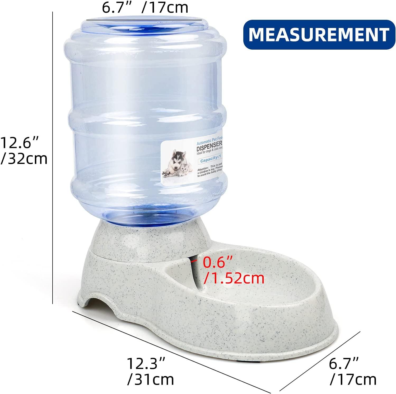 YMINA Dogs Water Dispenser Water Bowl for Dogs Automatic Cat Feeder