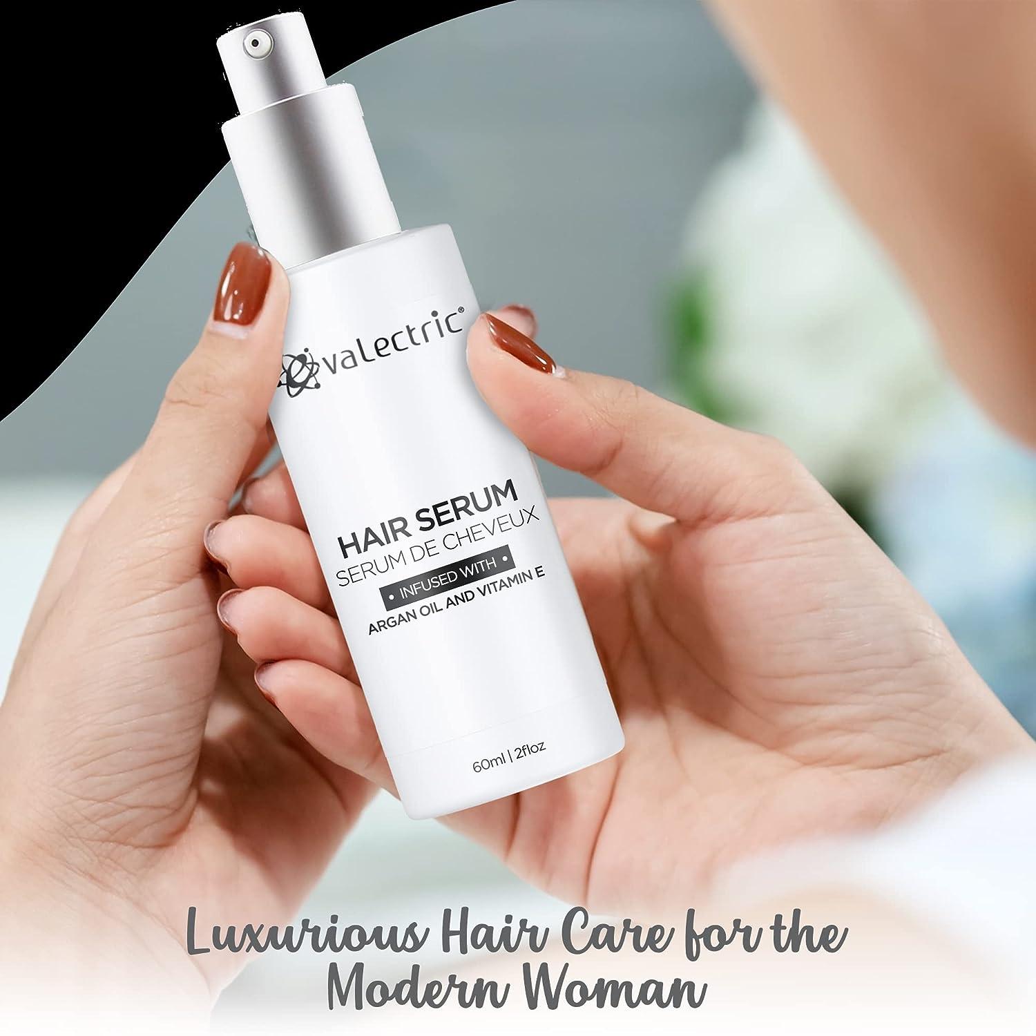 Evalectric Argan Oil Hair Serum - Vitamin E Anti-Frizz Hair