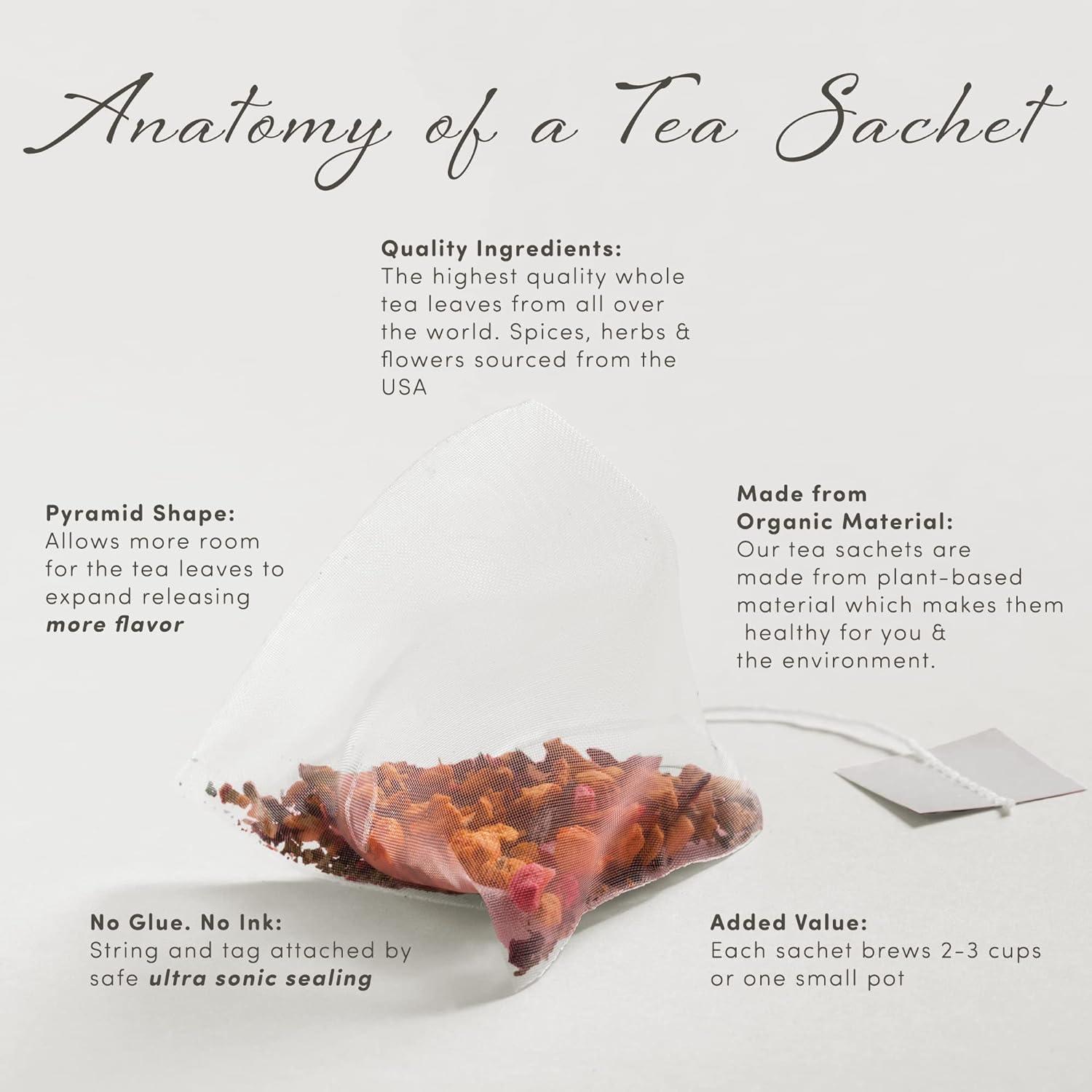 Poinsettia Christmas Tea Gift Basket by La Tea Dah Gourmet Tea Gift