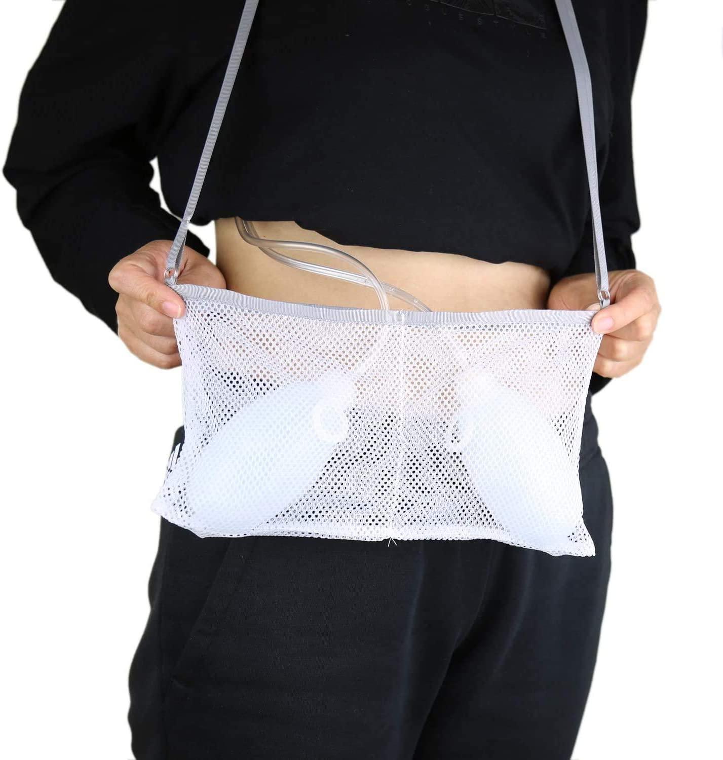 Adjustable Mastectomy Drain Holder Drainage Pouch with Shower Bag for