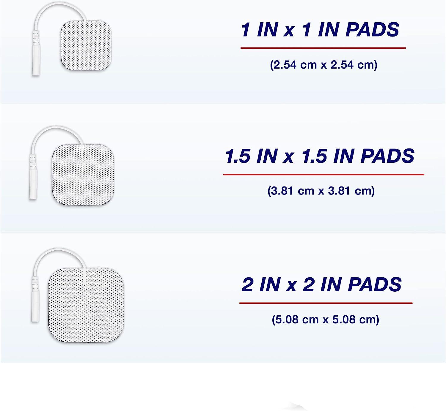 Syrtenty TENS Unit Replacement Pads - 1.5''x1.5 40 pcs Electrode