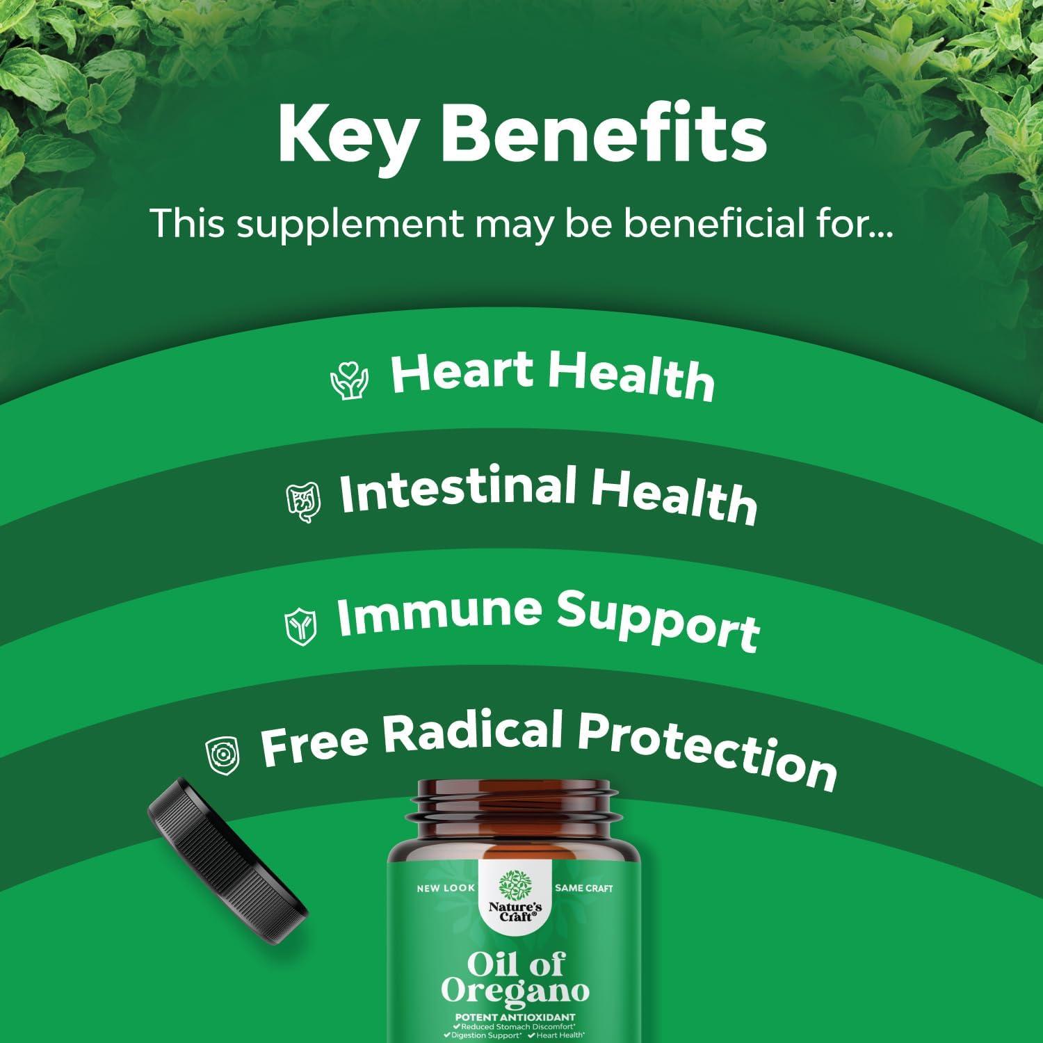 Pure Wild Oregano Oil Softgels Oil of Oregano Softgels for Immune
