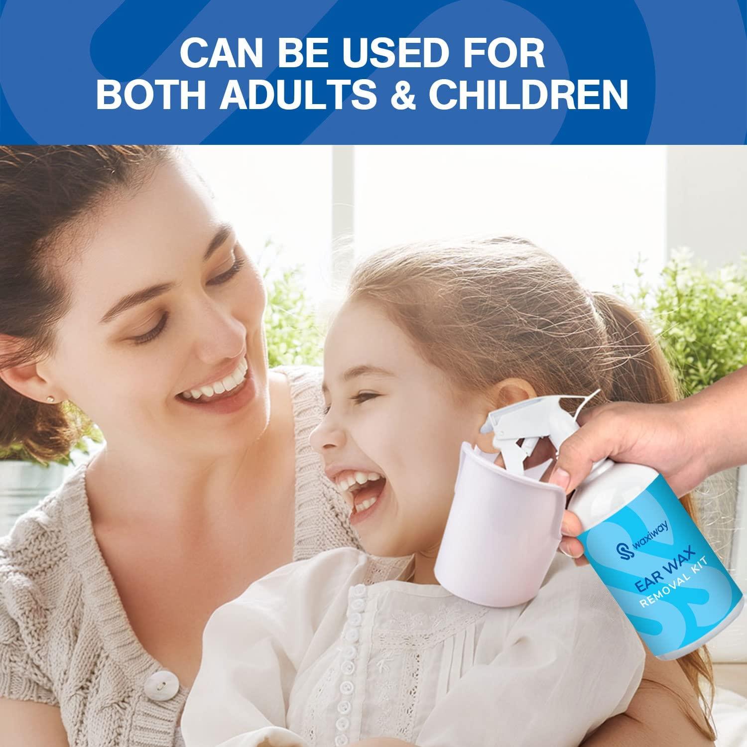 WAXIWAY Ear Wax Removal Kit Ear Cleaning Kit with Spray Bottle, Ear