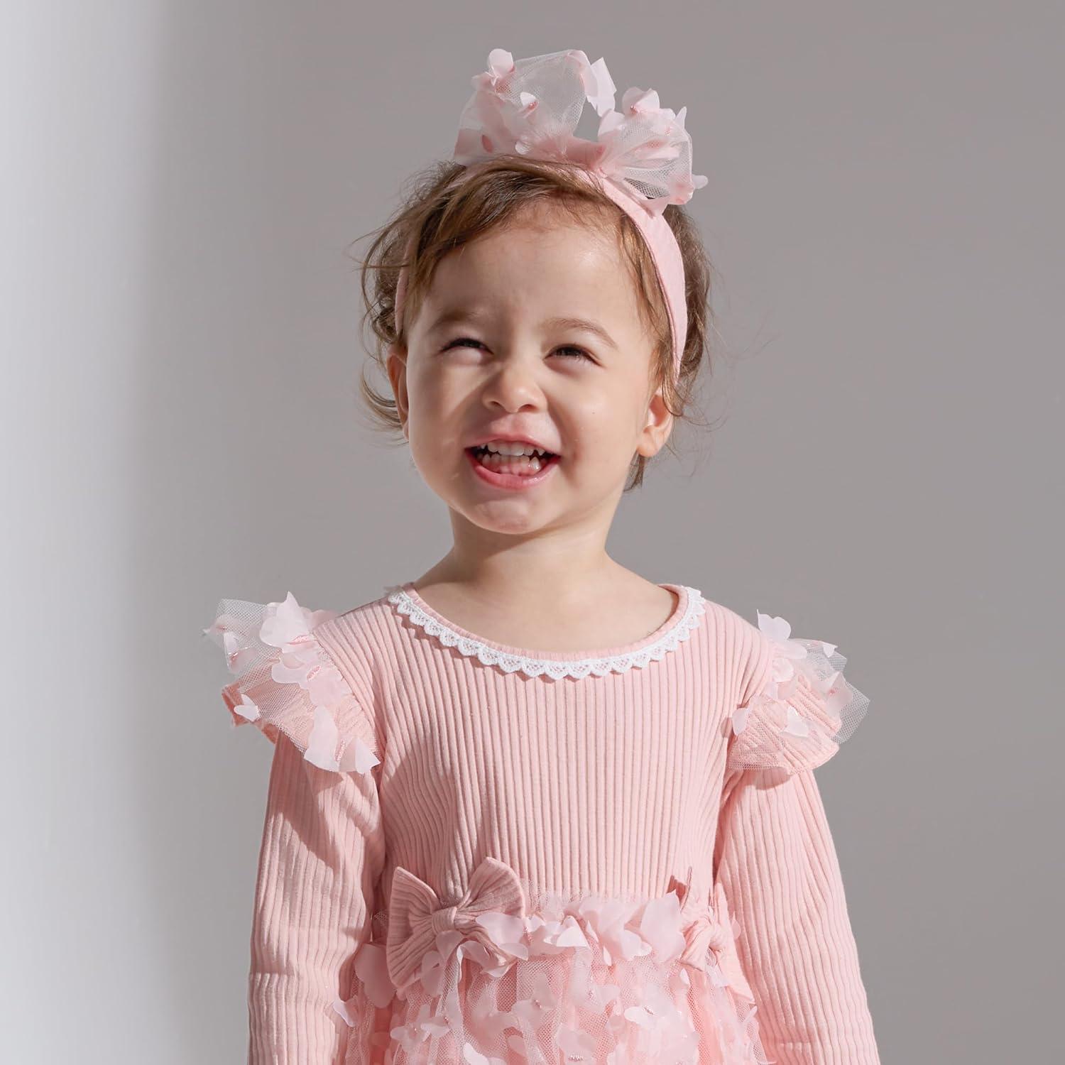 knee length dresses for ladies Shop Flower Girl Dress Blush Pink,Princess Dress,Blush Baby Girl Tutu Dress,1st Birthday Girl Outfit Tulle Dress Toddler Dress Pink Wedding Dress - main image 0